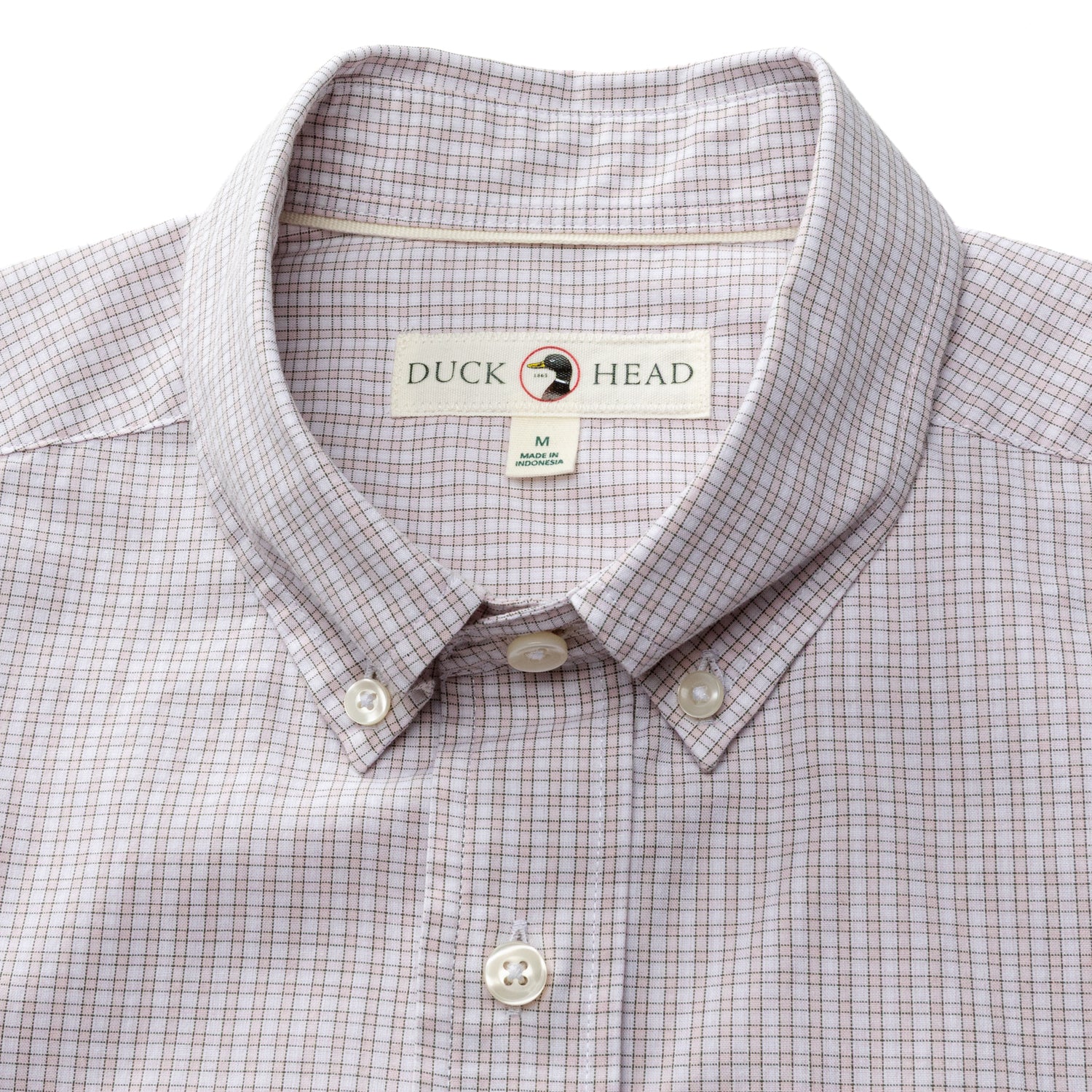 Cotton Cashmere Poplin Sport Shirt - Brook Plaid - Pale Pink - Image 3