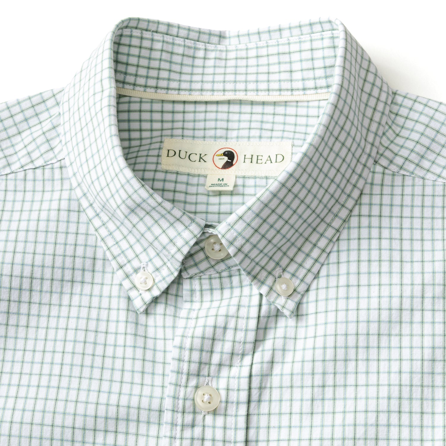 Cotton Cashmere Poplin Sport Shirt - Lewis Plaid - Sage Green - Image 4