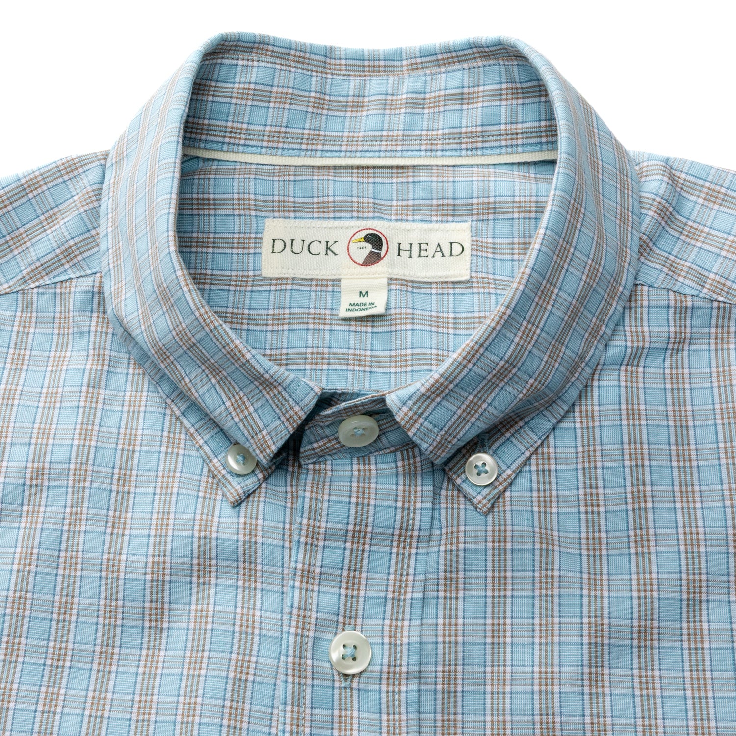 Cotton Cashmere Poplin Sport Shirt - Mattox Plaid - Lake Blue - Image 3