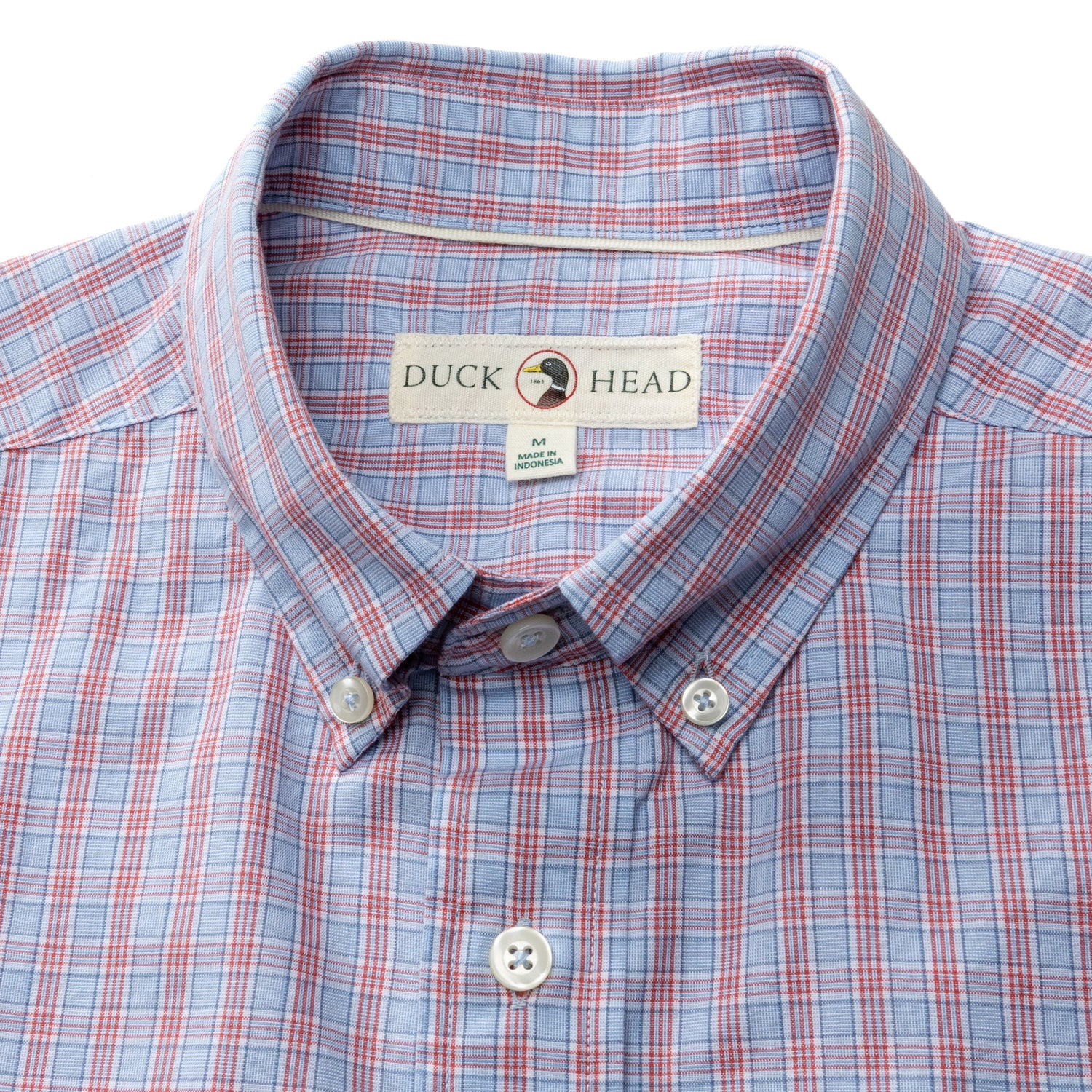 Cotton Cashmere Poplin Sport Shirt - Mattox Plaid - Serenity Blue - Image 4