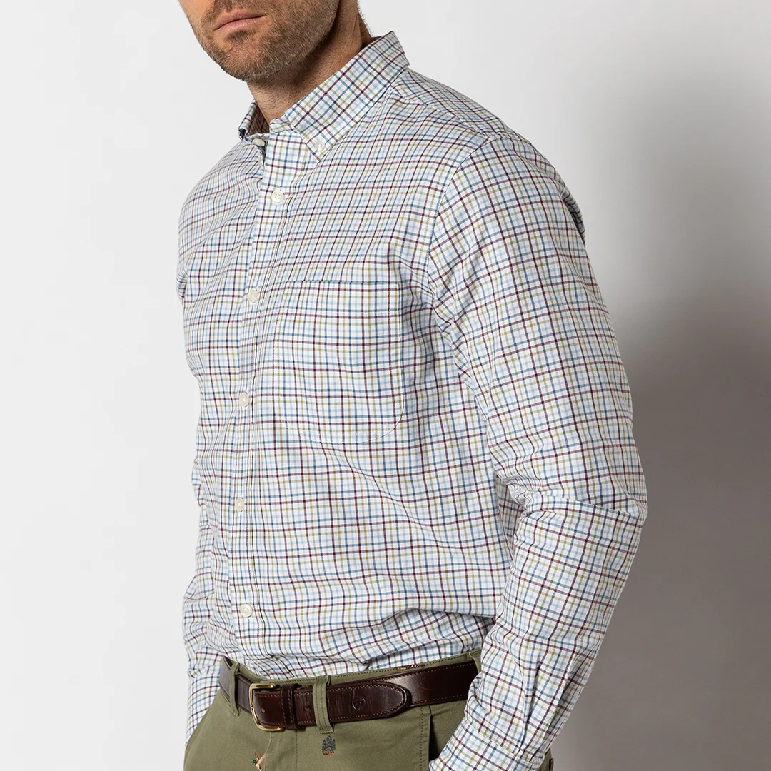 Cotton Oxford Sport Shirt - Bennet Plaid - Image 2