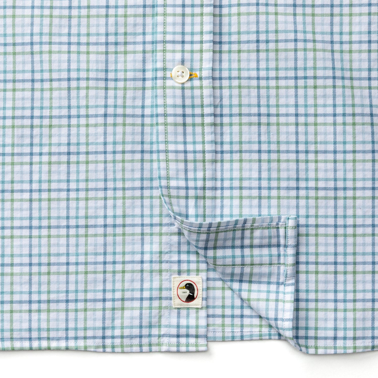 Cotton Oxford Sport Shirt - Cooke Plaid - Aspen Green - Image 5