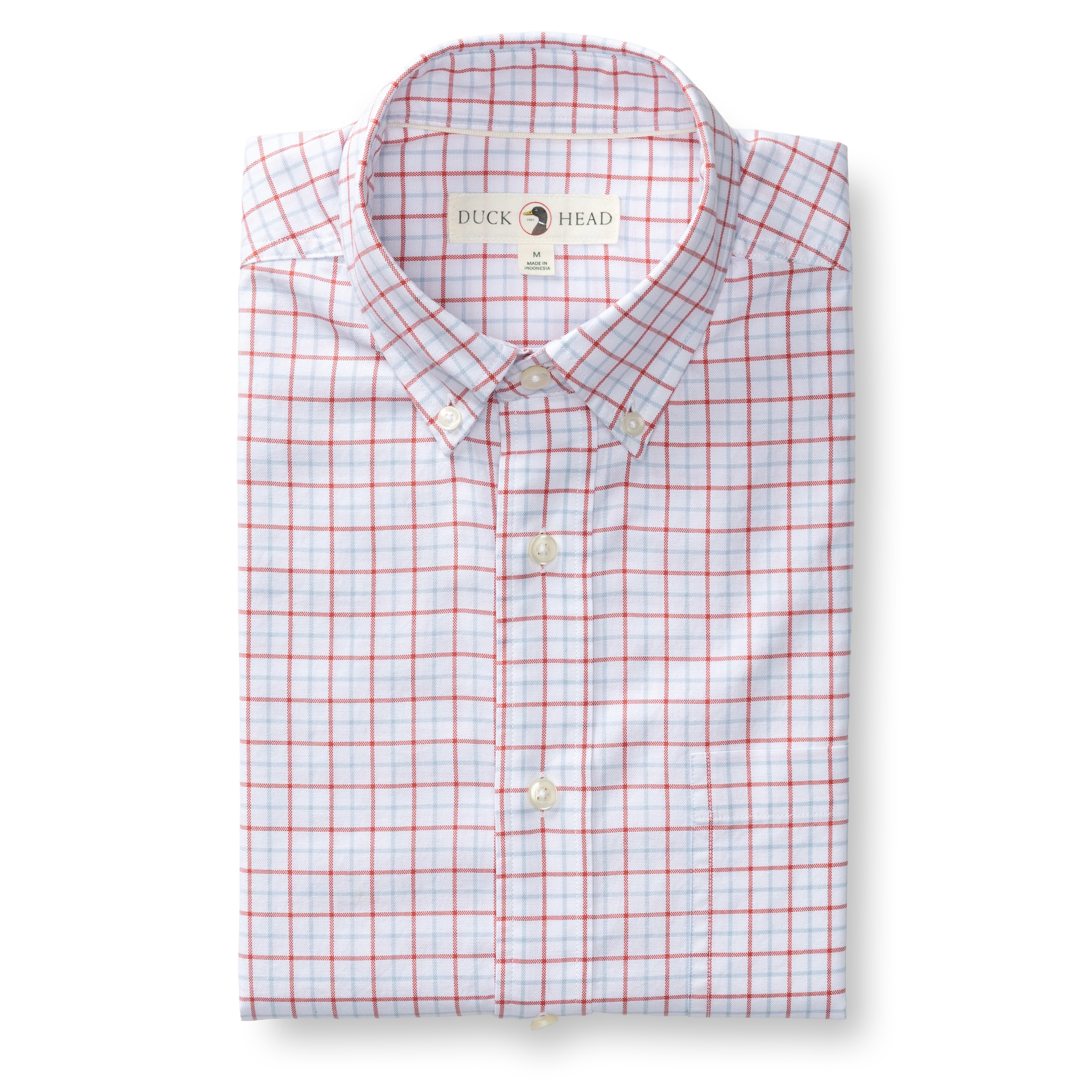 Cotton Oxford Sport Shirt - Kline Plaid - Rosewood - Image 3