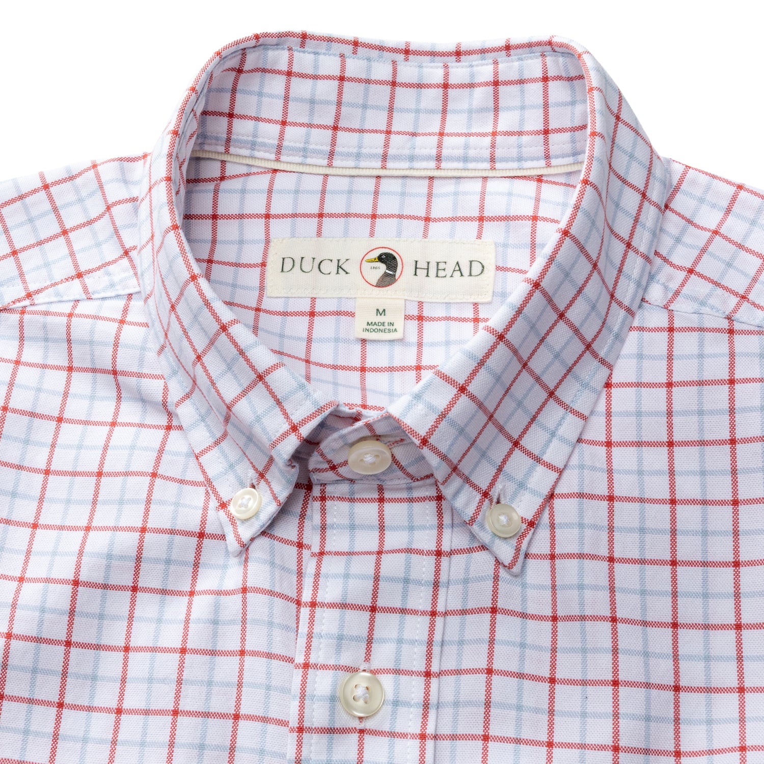 Cotton Oxford Sport Shirt - Kline Plaid - Rosewood - Image 4