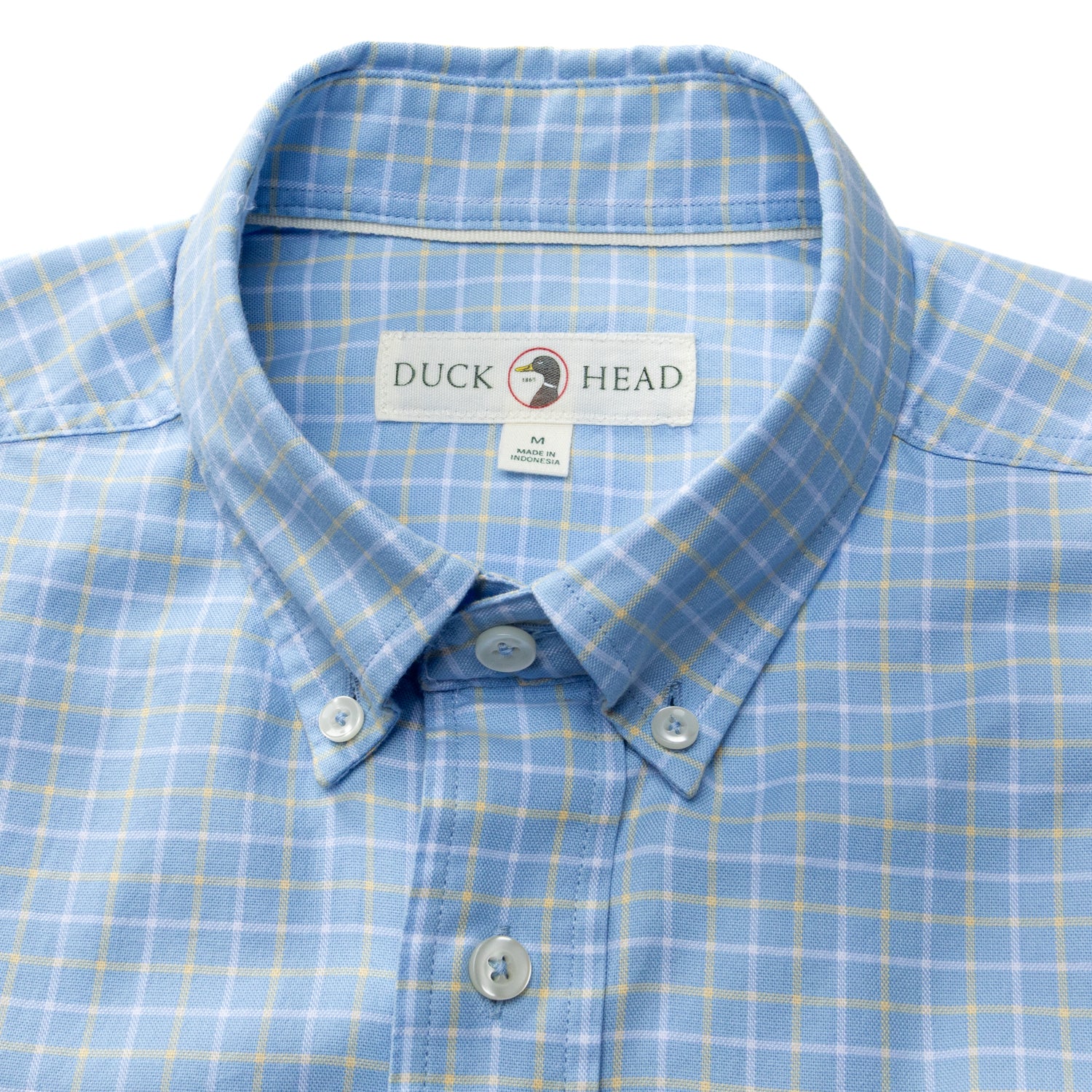 Cotton Oxford Sport Shirt - Kline Plaid - Serenity Blue - Image 4