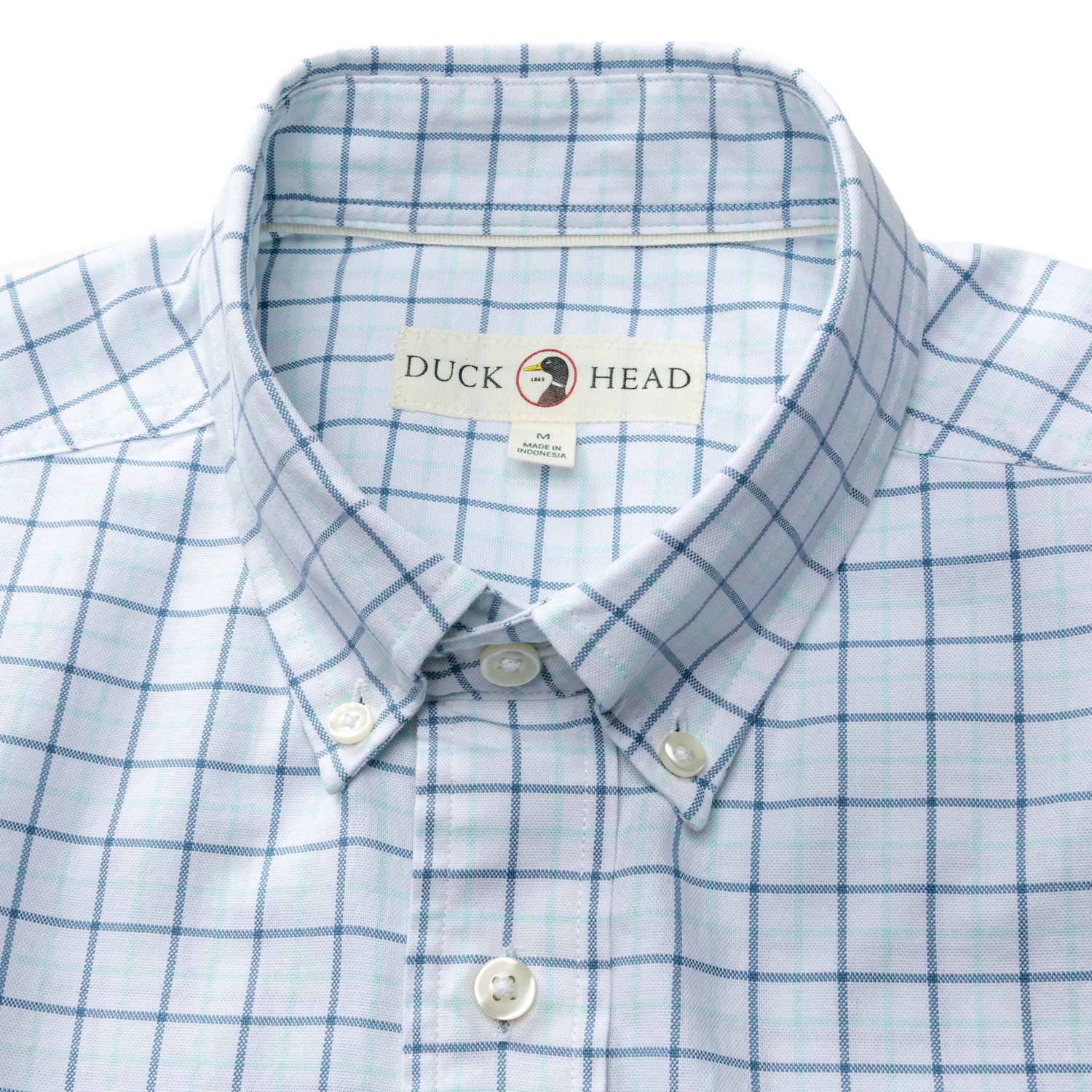 Cotton Oxford Sport Shirt - Kline Plaid - Sunwashed Blue - Image 3