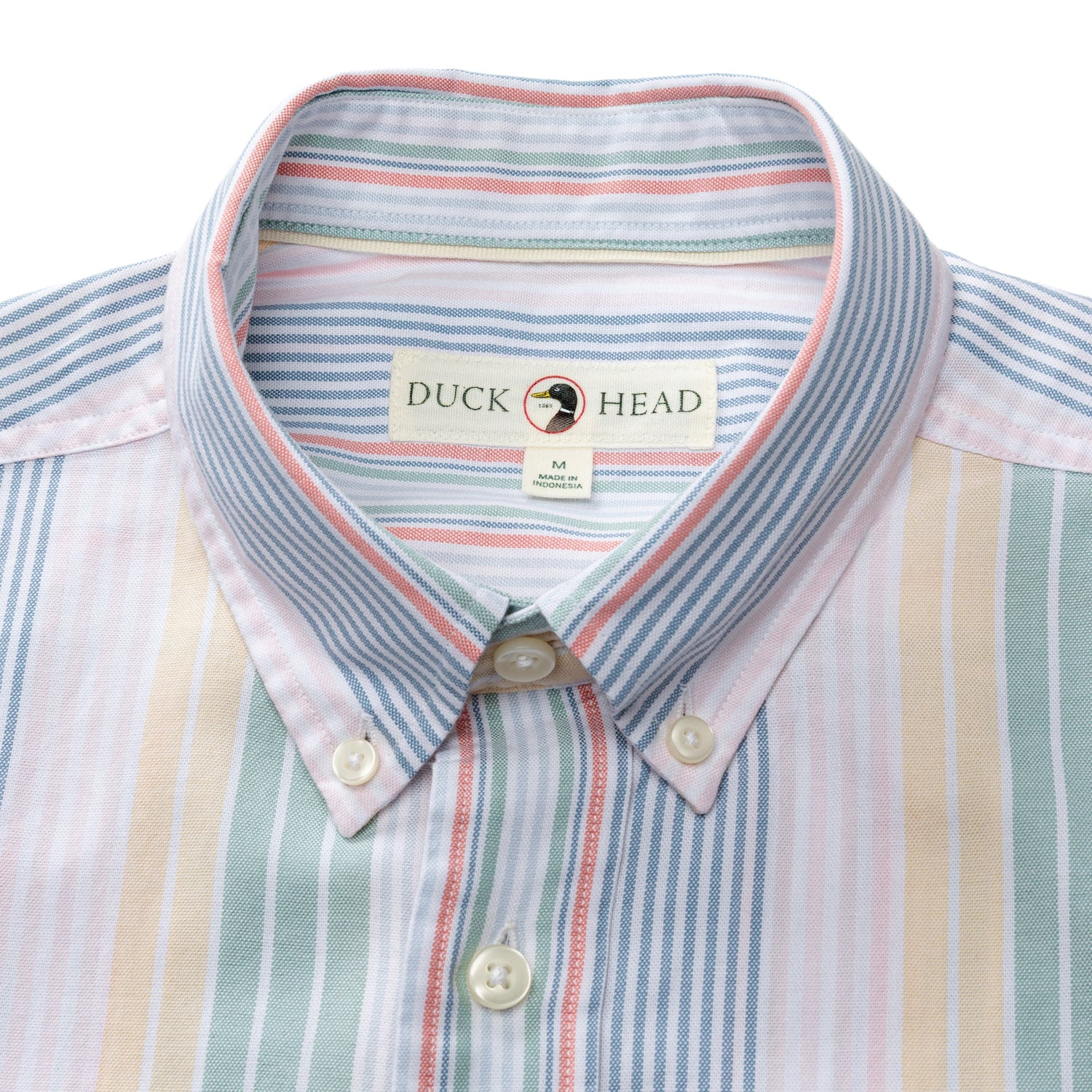 Cotton Oxford Sport Shirt - Prescott Stripe - Multi - Image 3