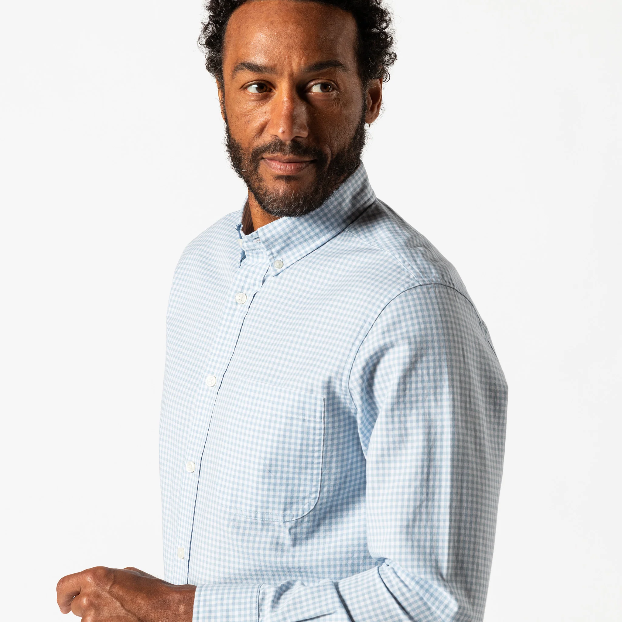 Cotton Oxford Sport Shirt - Ryder Gingham - Image 2