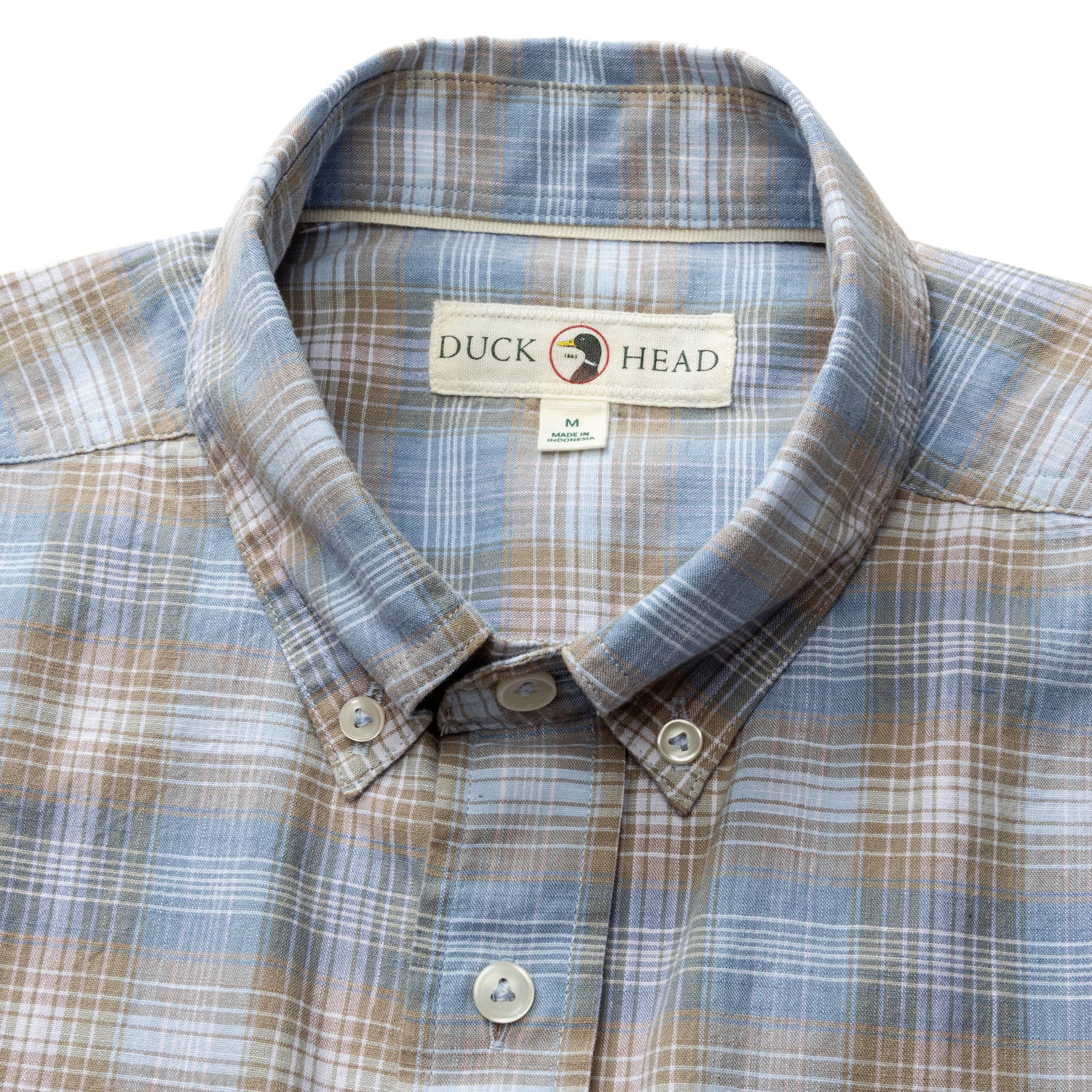 Cotton Slub Sport Shirt - Millbrook Plaid - Sandstone - Image 3