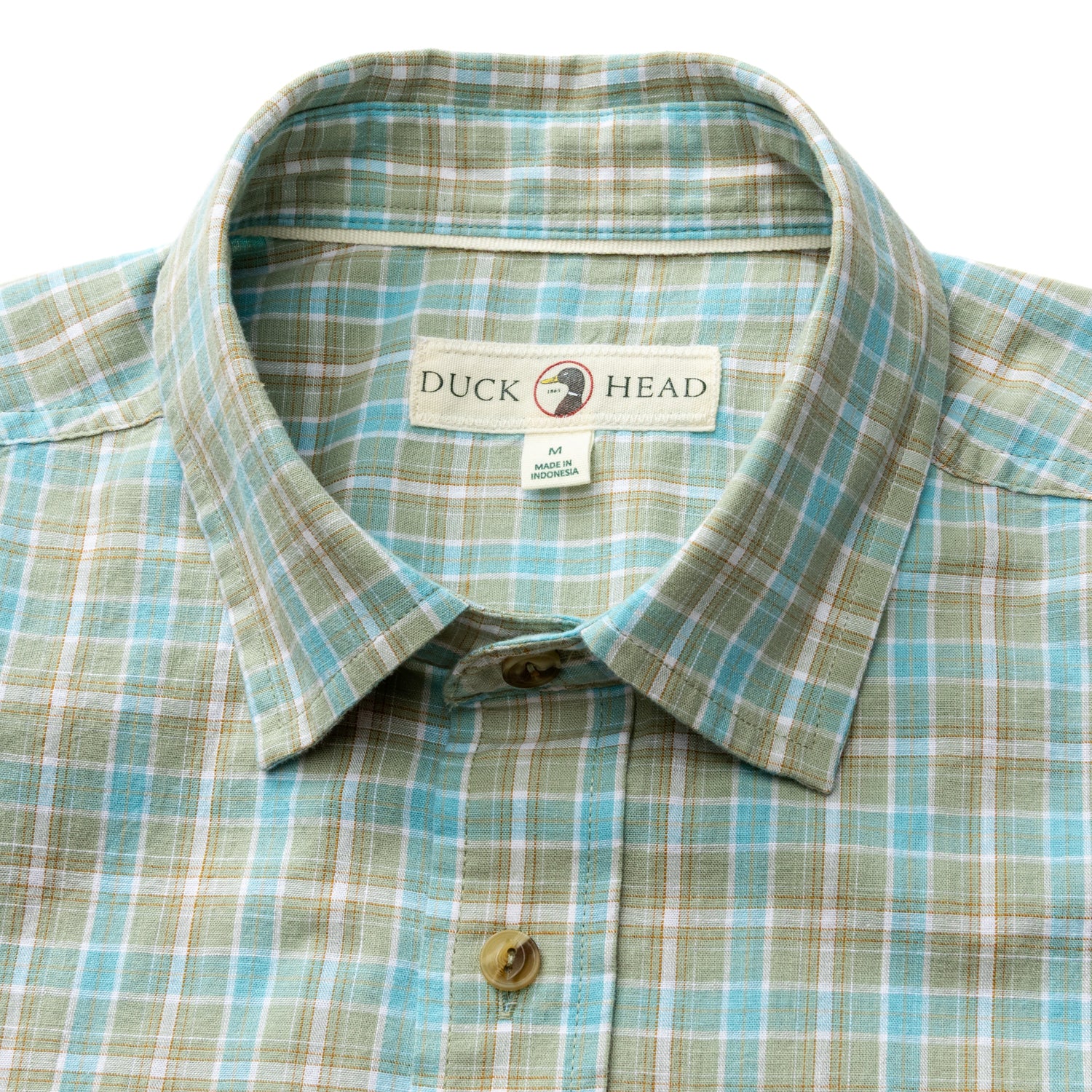 Cotton Slub Sport Shirt - Pryce Plaid - Sage - Image 3