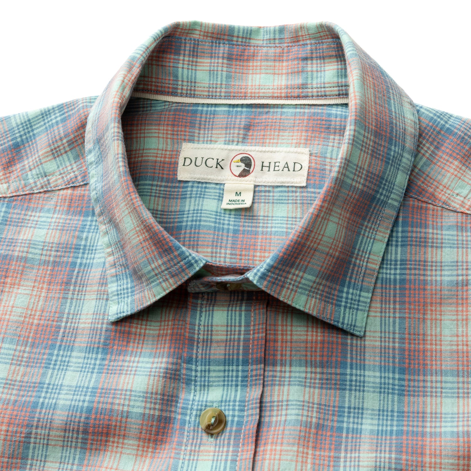 Cotton Slub Sport Shirt - Vernon Plaid - Rosewood - Image 3