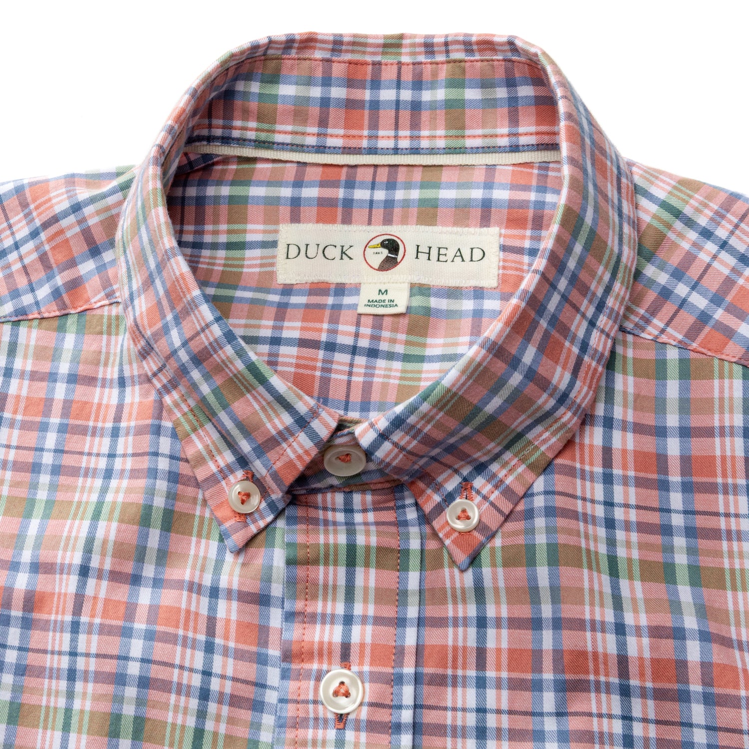 Cotton Twill Sport Shirt - Pratt Plaid - Rosewood - Image 4