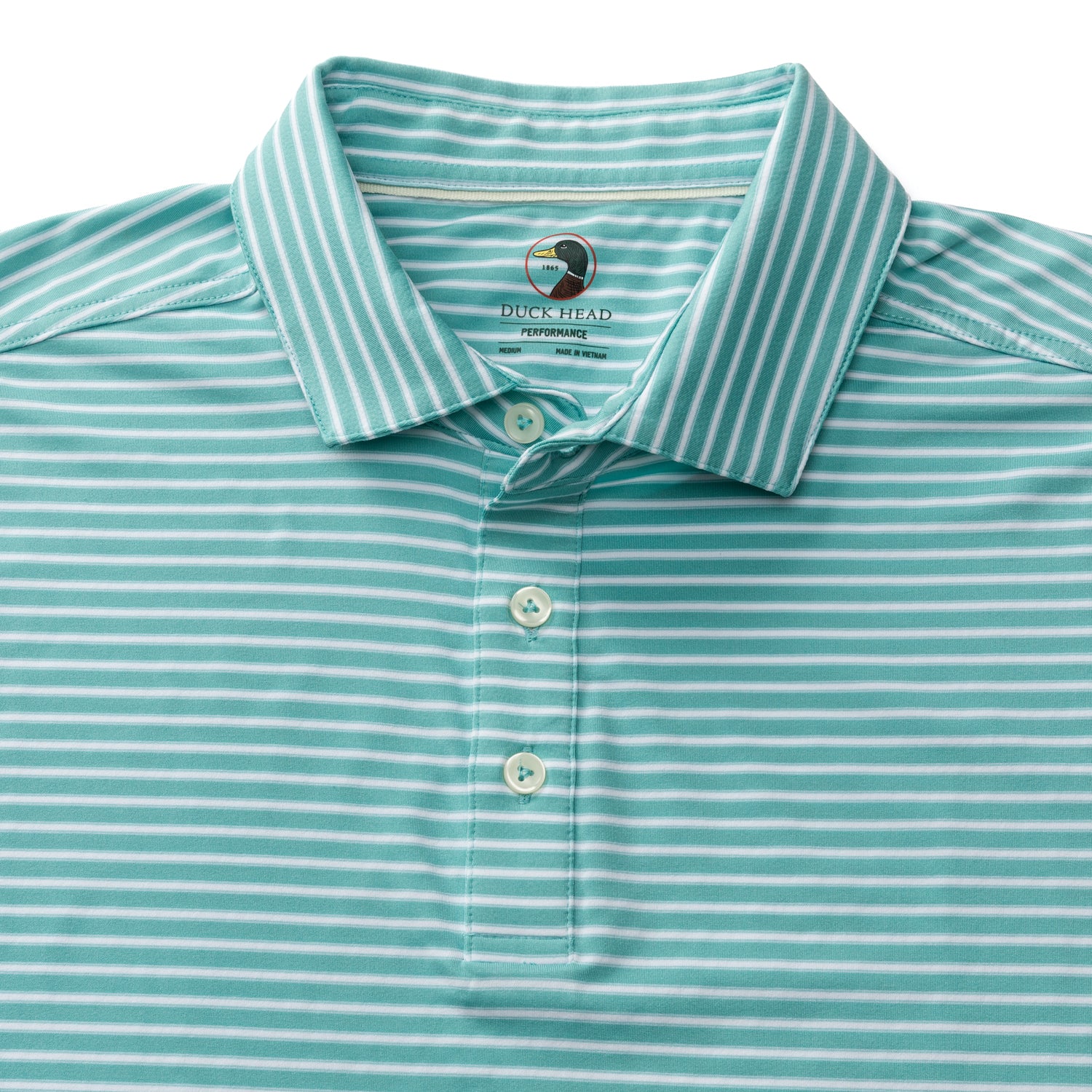 Long Drive Performance Polo - Davis Stripe - Marine Blue - Image 3