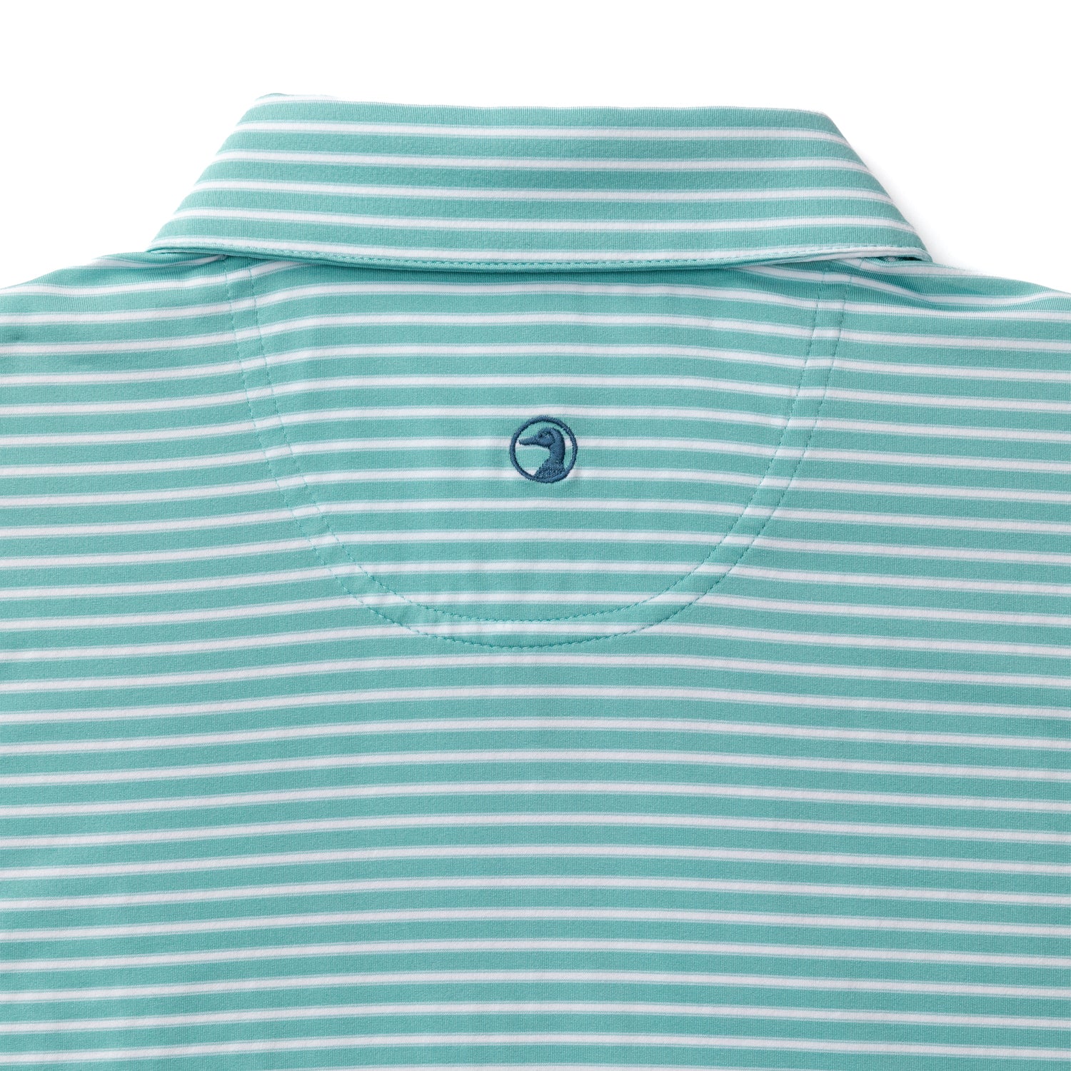 Long Drive Performance Polo - Davis Stripe - Marine Blue - Image 4