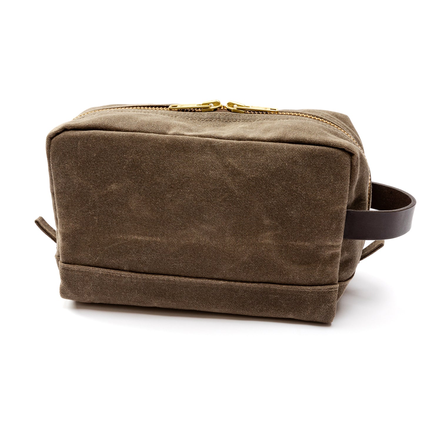 Waxed Canvas Dopp Kit - Field Brown - Image 2