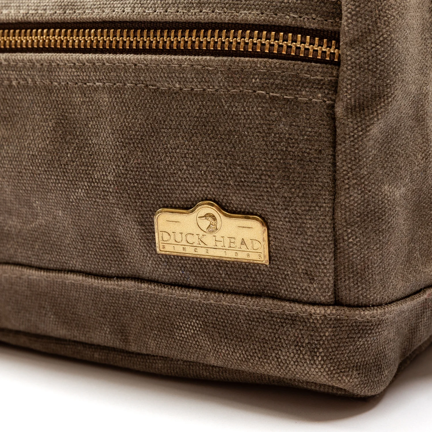 Waxed Canvas Dopp Kit - Field Brown - Image 4