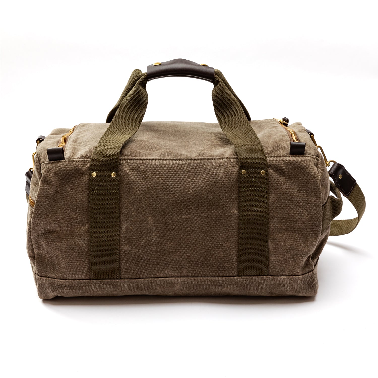 Waxed Canvas Overnighter Bag - Field Brown - Image 3