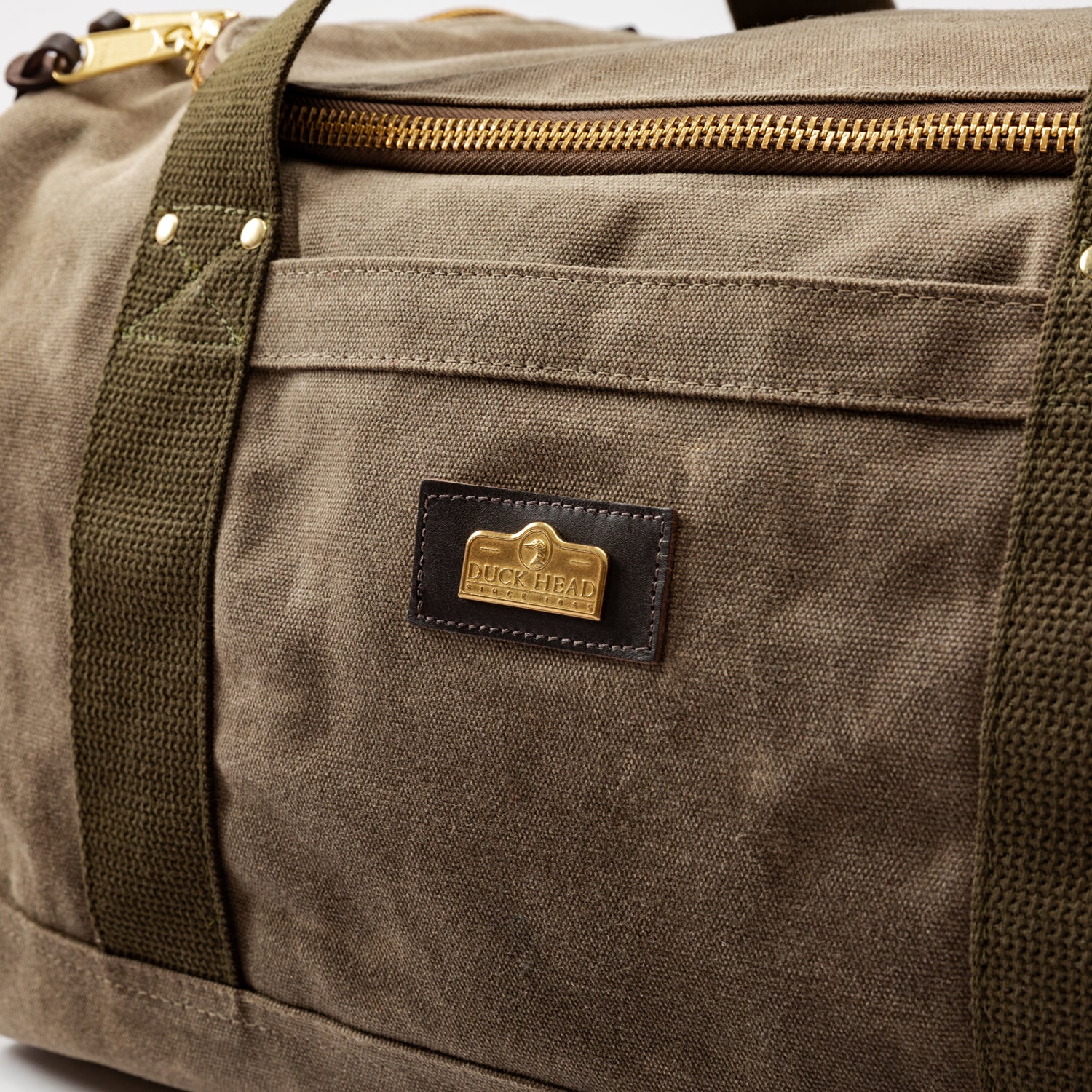 Waxed Canvas Overnighter Bag - Field Brown - Image 4