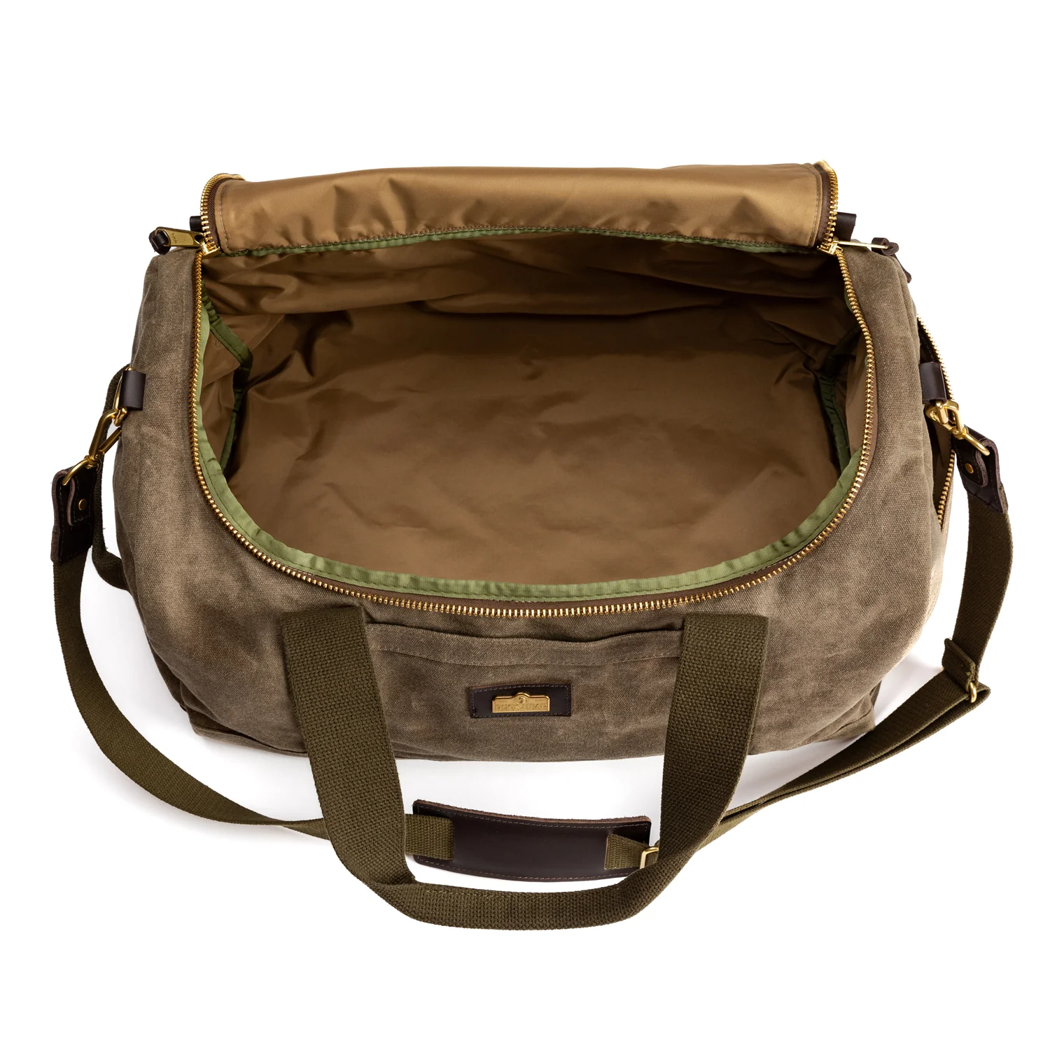 Waxed Canvas Overnighter Bag - Field Brown - Image 7