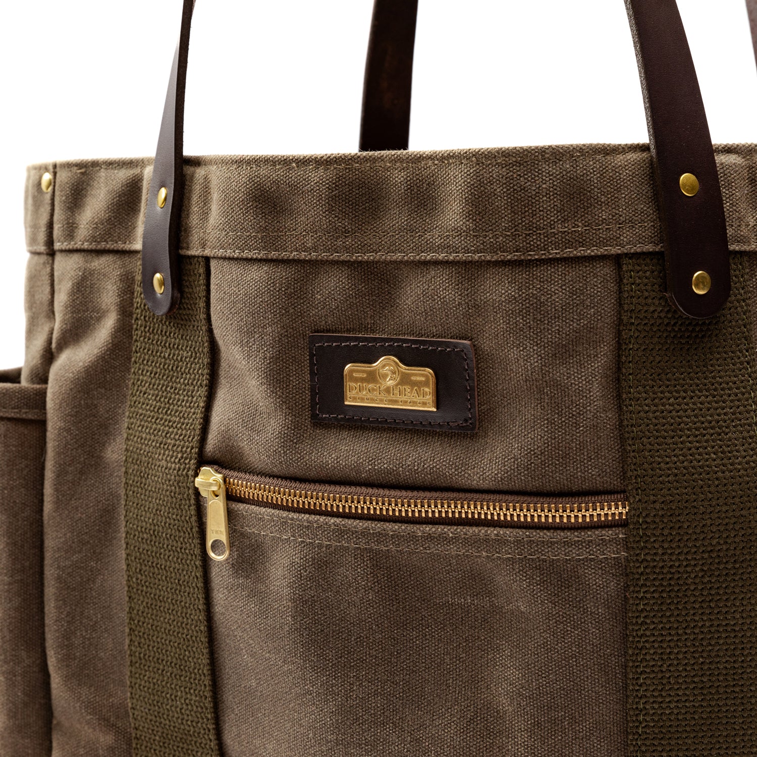 Waxed Canvas Tote - Field Brown - Image 3
