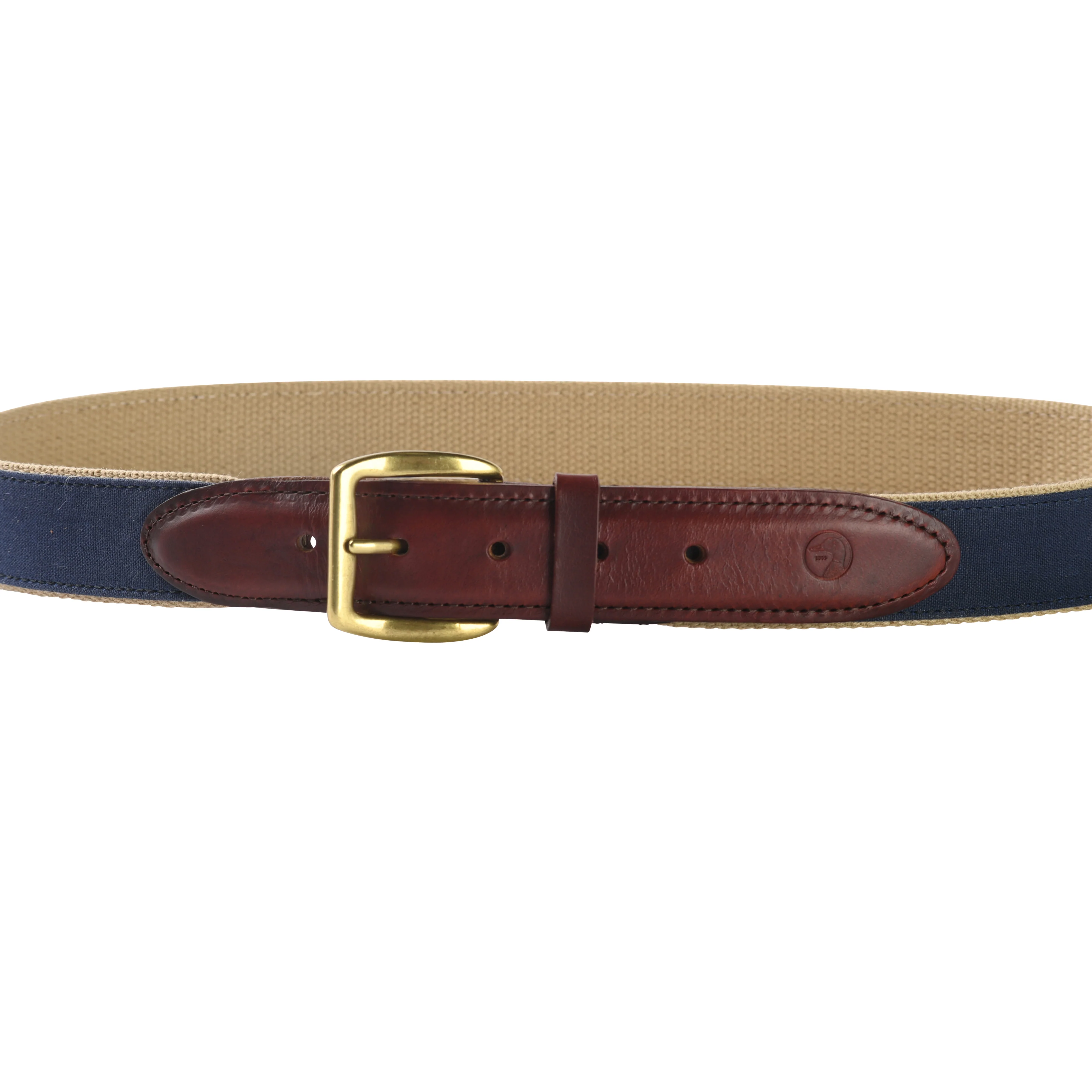Duck Head Waxed Canvas Belt - Navy - Image 2