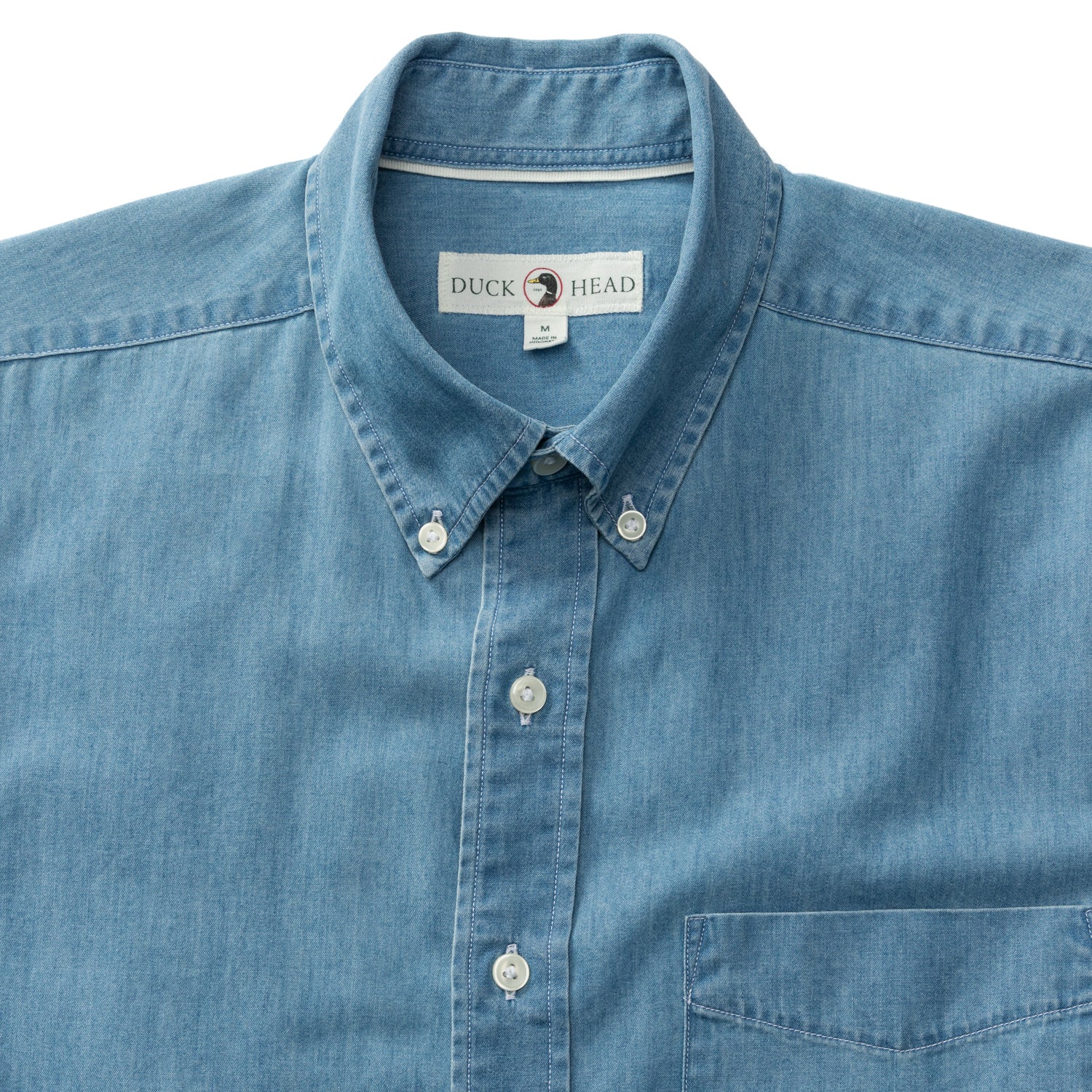 Denim Twill Sport Shirt - Dustin Solid - Denim - Image 4