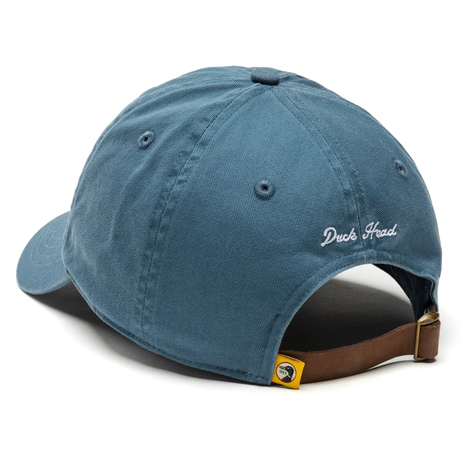 Embroidered Mallard Cotton Twill Hat - Blue Horizon - Image 4
