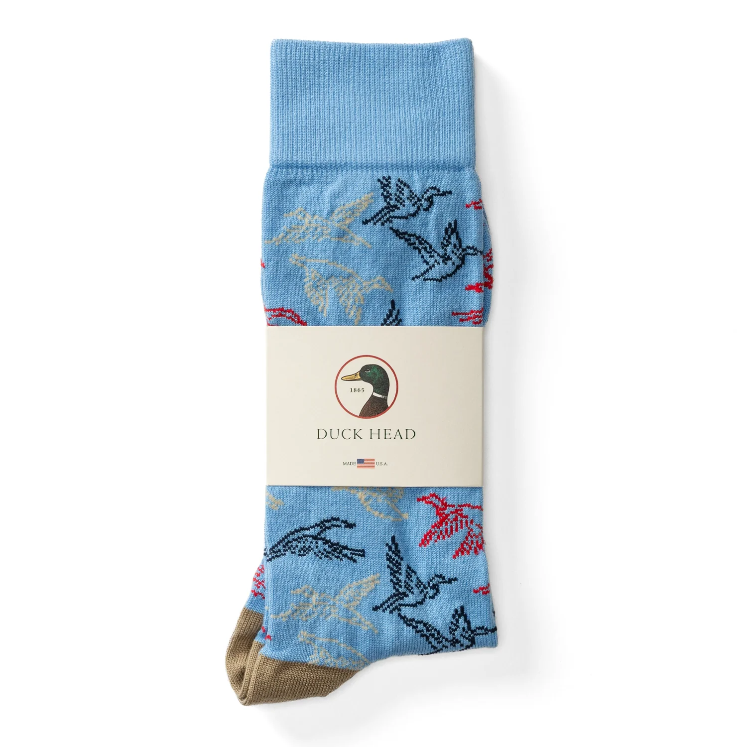 Flying Mallard Sock - Sky Blue - Image 2