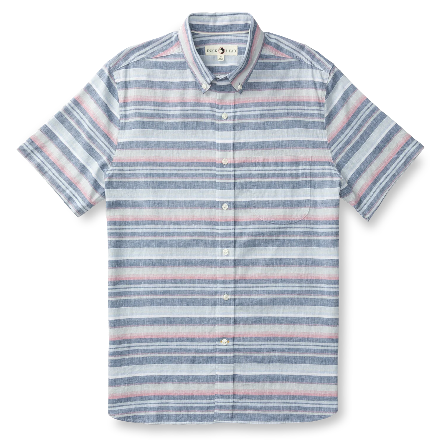 Linen Cotton Oxford Sport Shirt - Gardner Stripe - Image 3