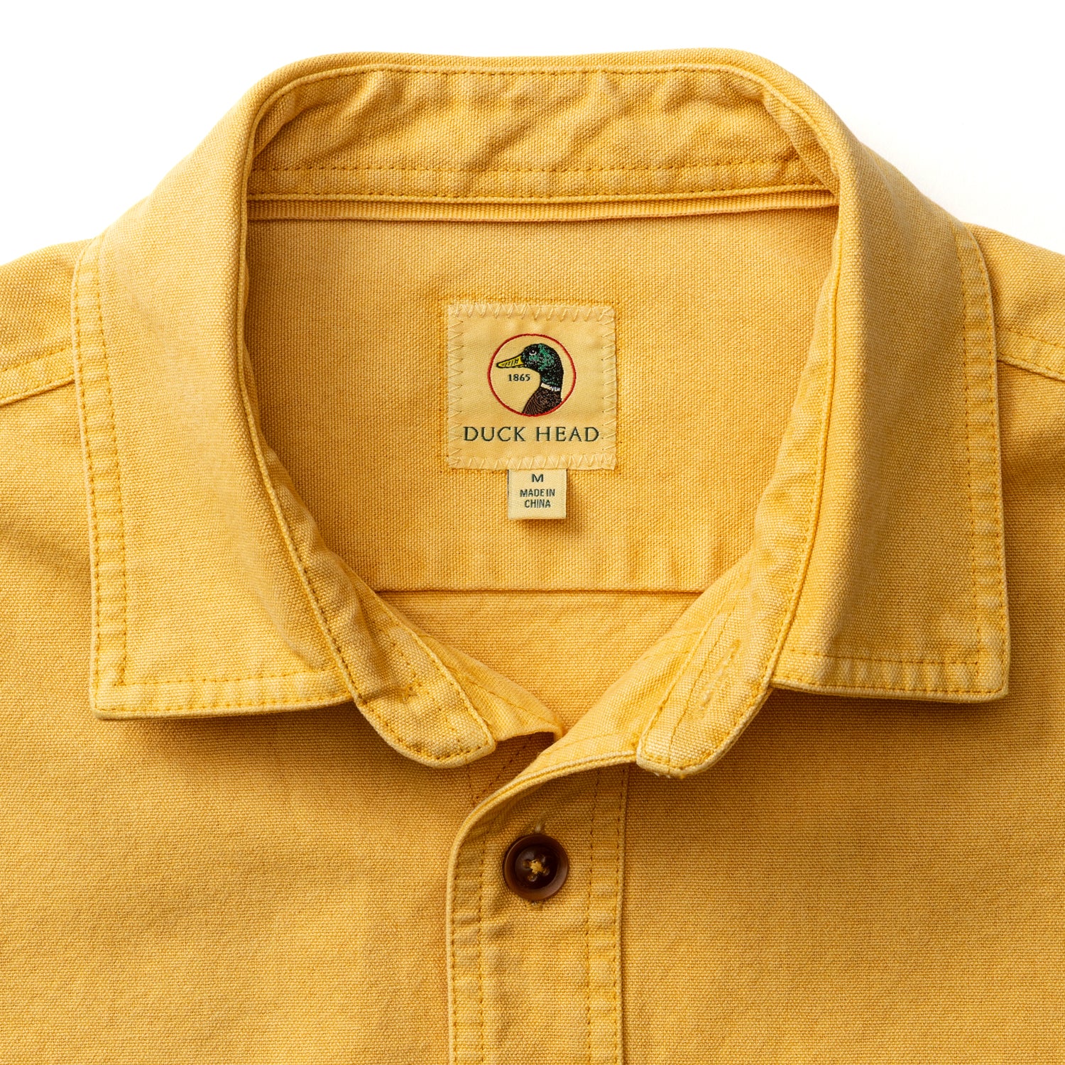 Garment Dyed Duck Canvas Jacket - Sunwashed Yellow - Image 3