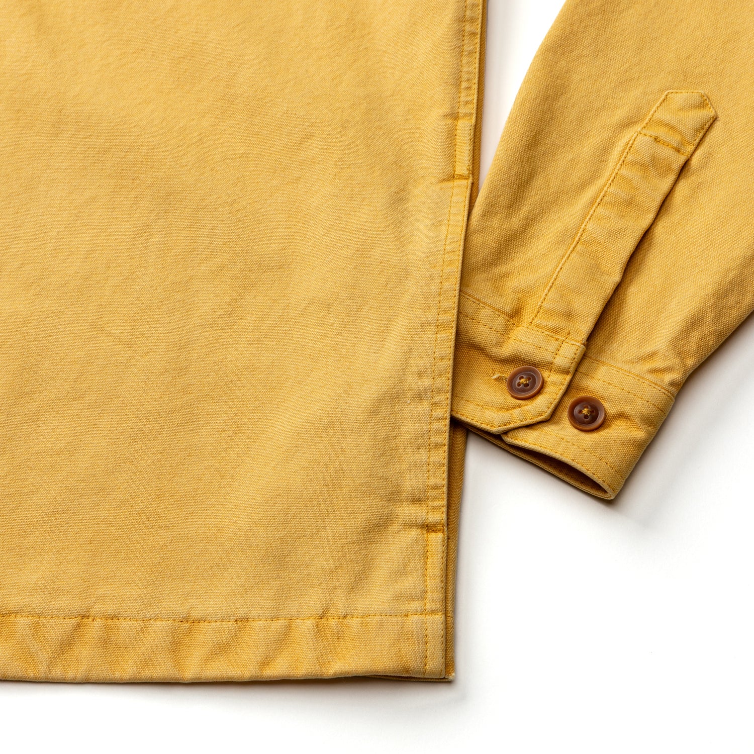 Garment Dyed Duck Canvas Jacket - Sunwashed Yellow - Image 4