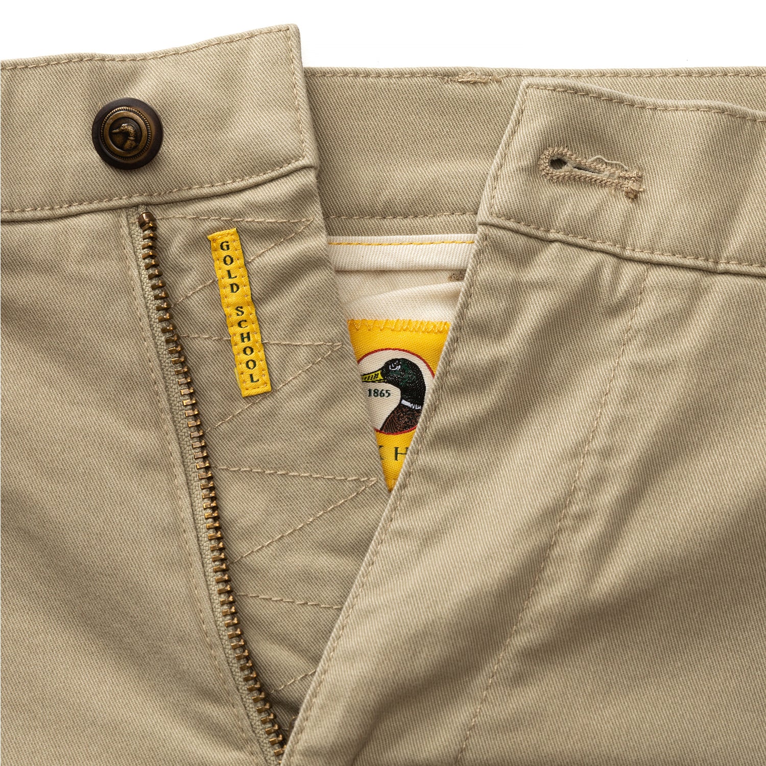 Classic Fit Gold School Chino - Khaki - Image 4