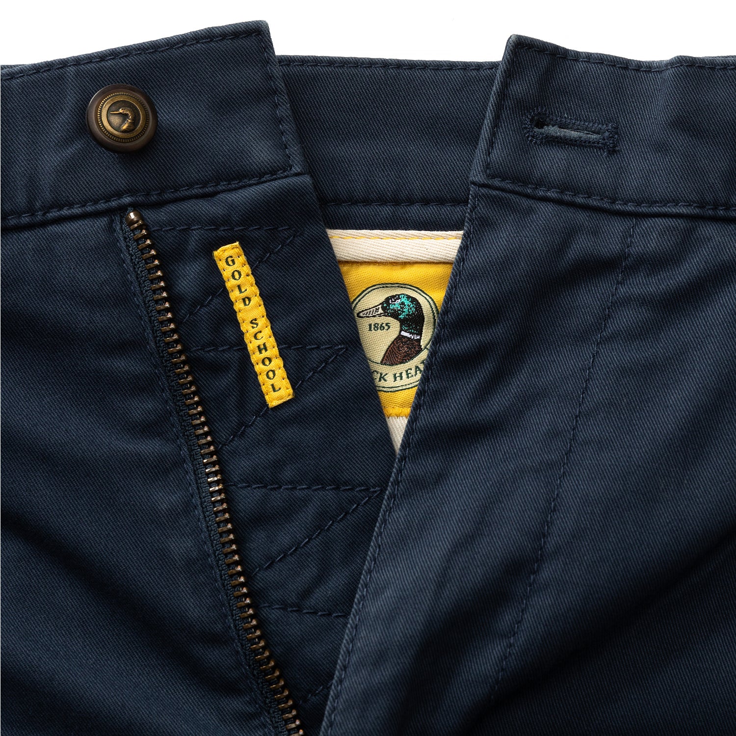 Classic Fit Gold School Chino - Navy - Image 4