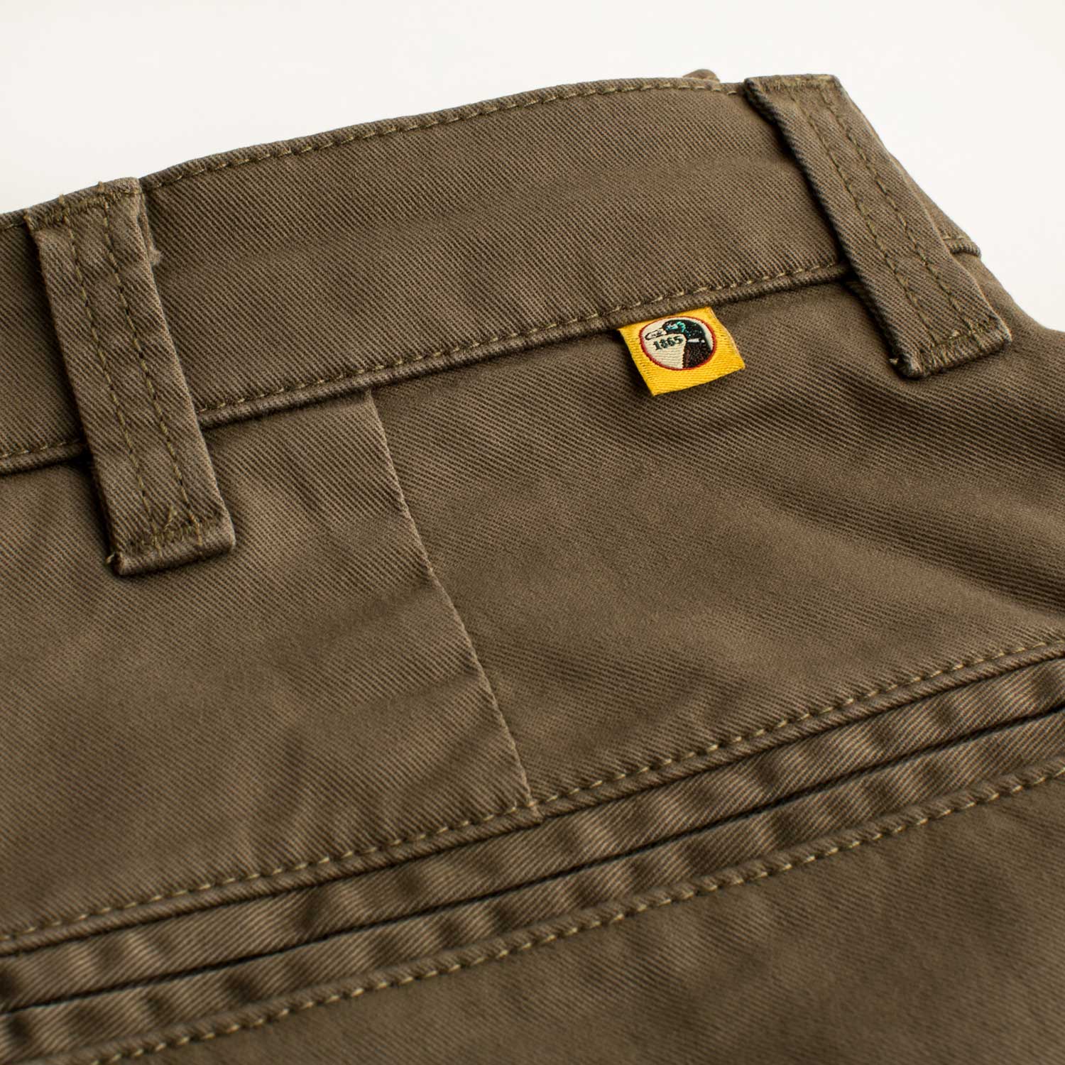 Classic Fit Gold School Chino - Olive Drab - Image 3