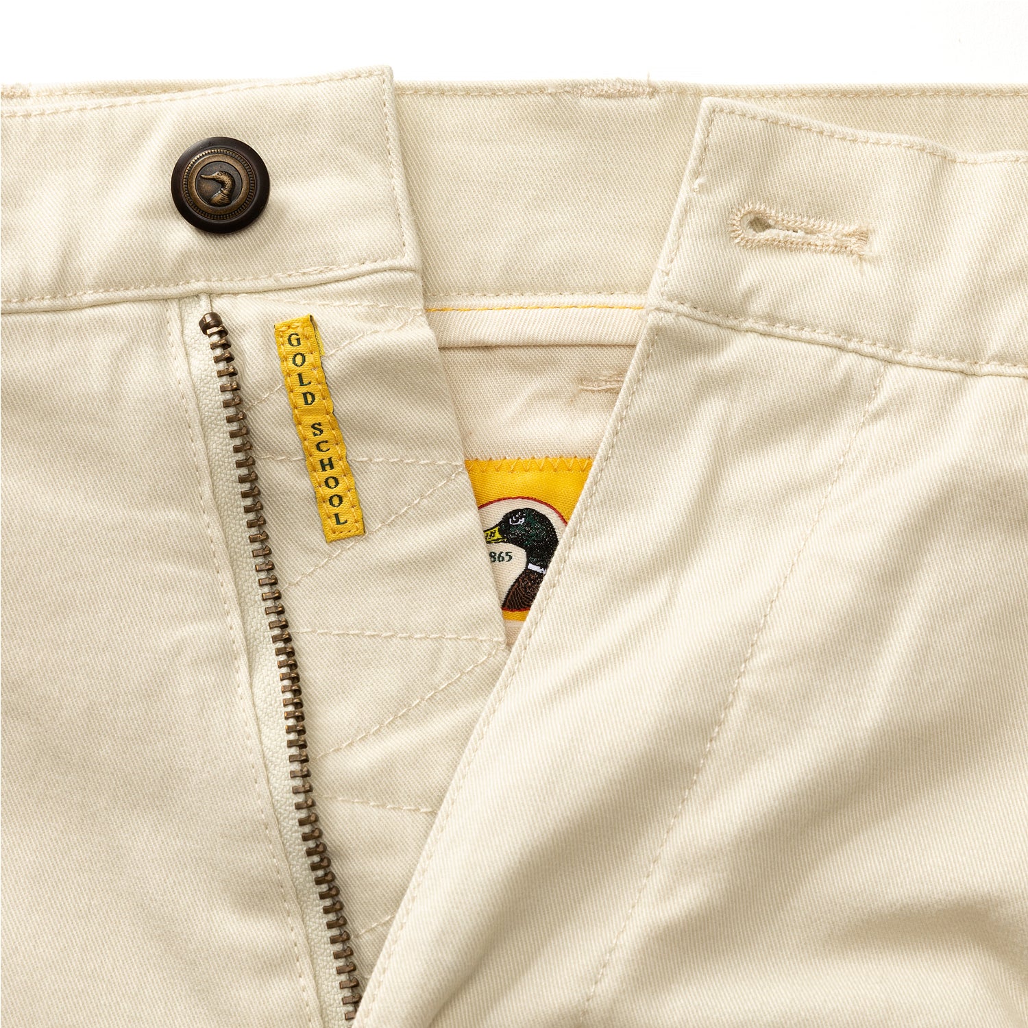 Classic Fit Gold School Chino - Stone - Image 4