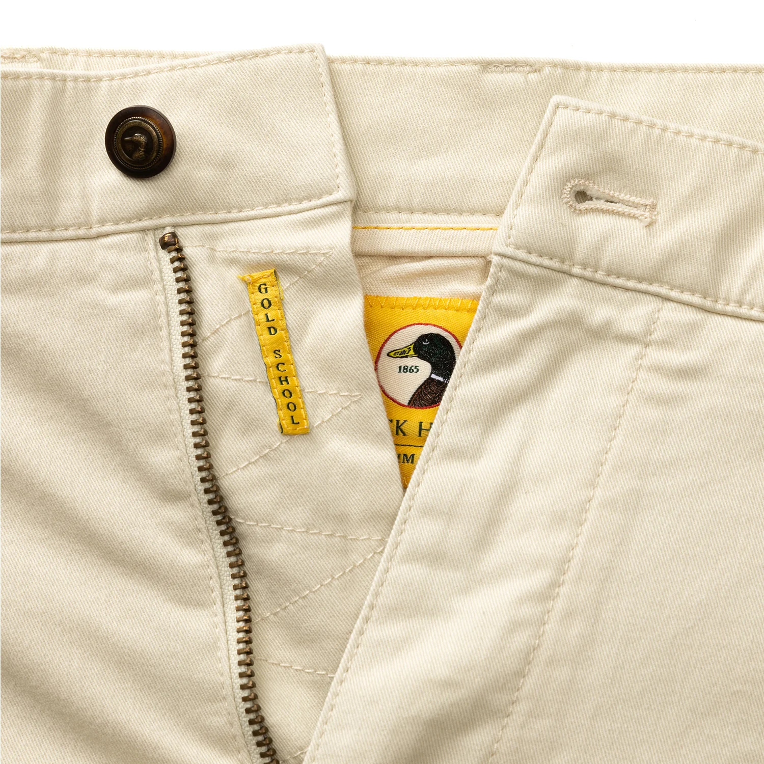 Slim Fit Gold School Chino - Stone - Image 4