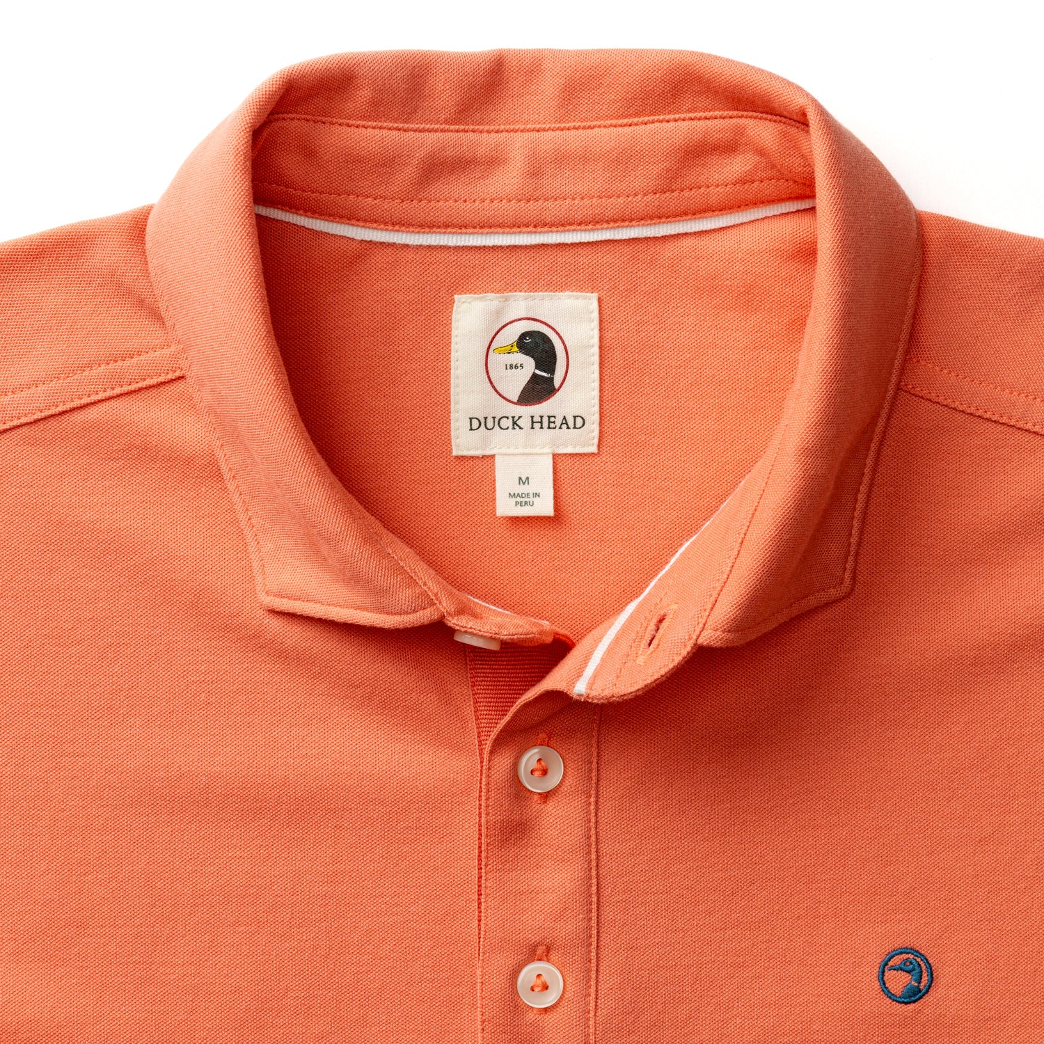 Hanover Pima Cotton Pique Polo - Coral - Image 3