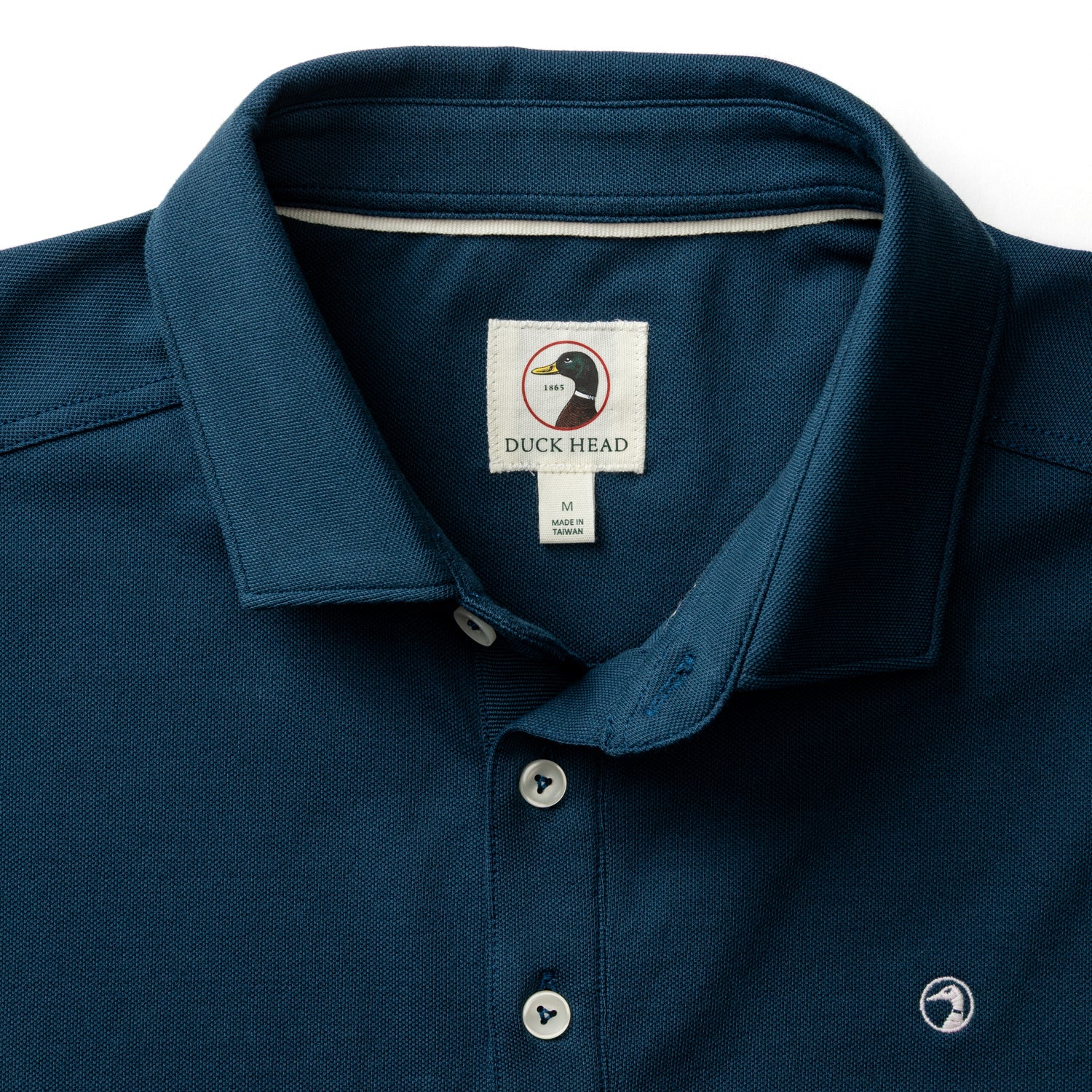 Hanover Pima Cotton Pique Polo  - Mallard Blue - Image 3