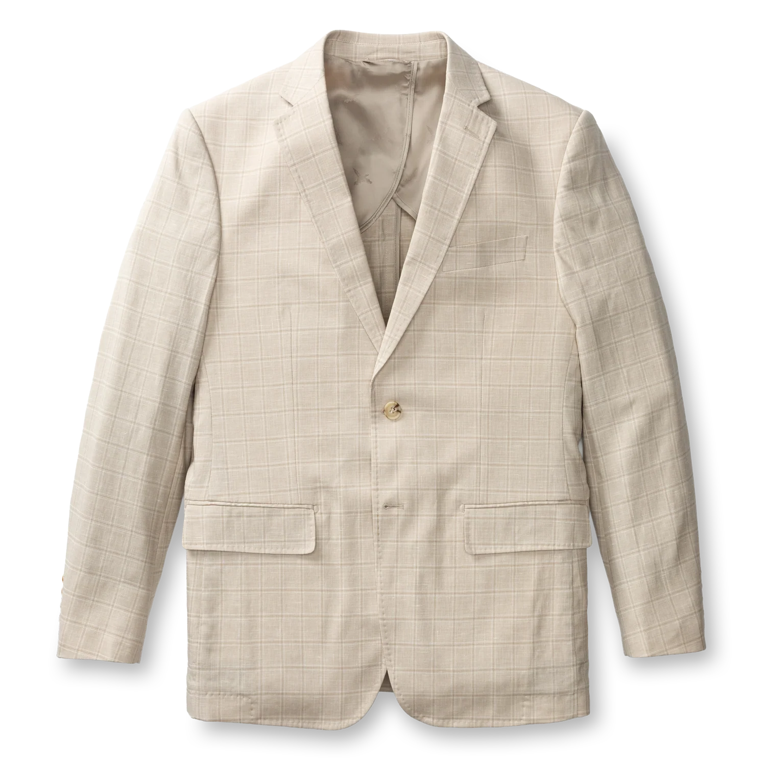 Hastings Plaid Sport Coat - Tan - Image 3