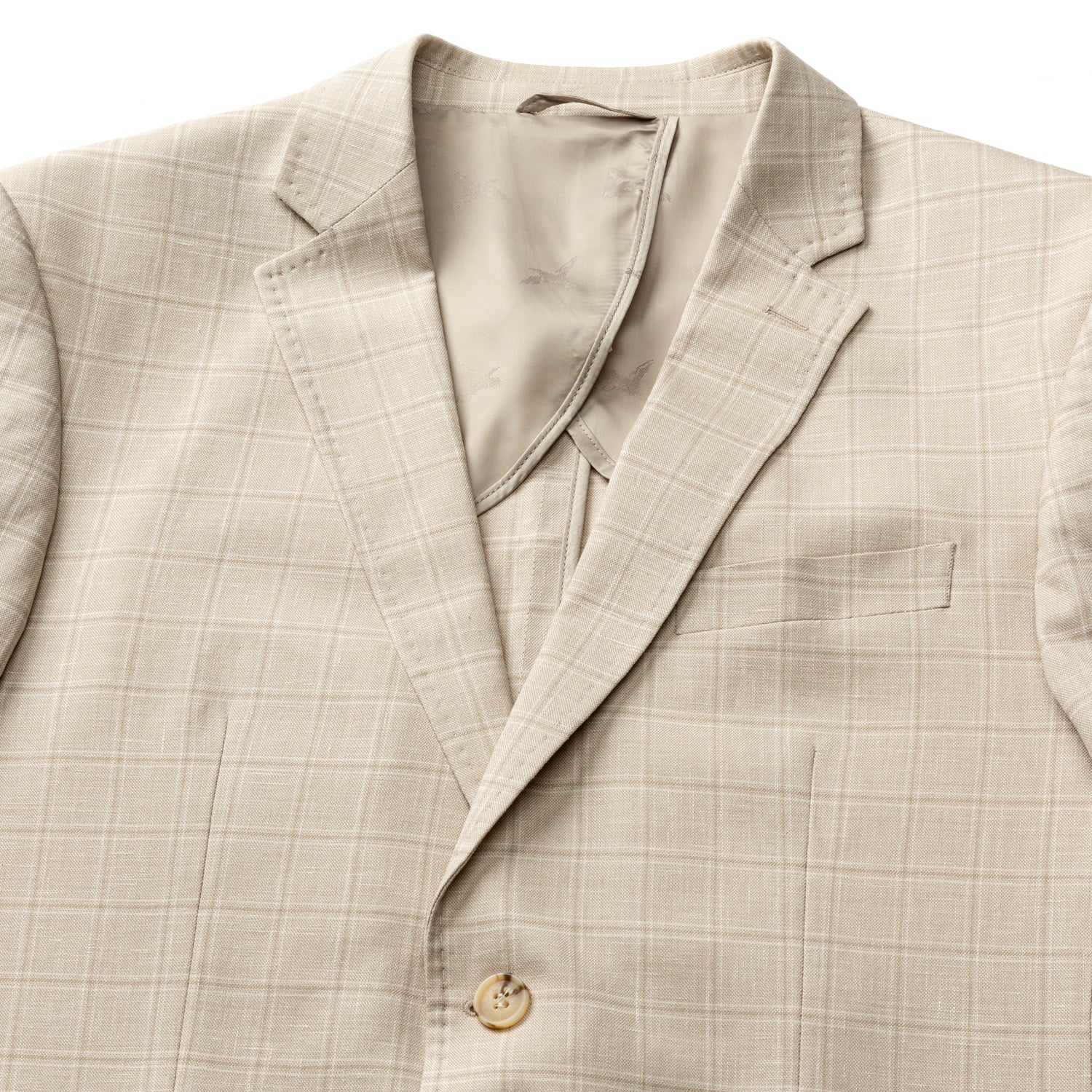 Hastings Plaid Sport Coat - Tan - Image 4