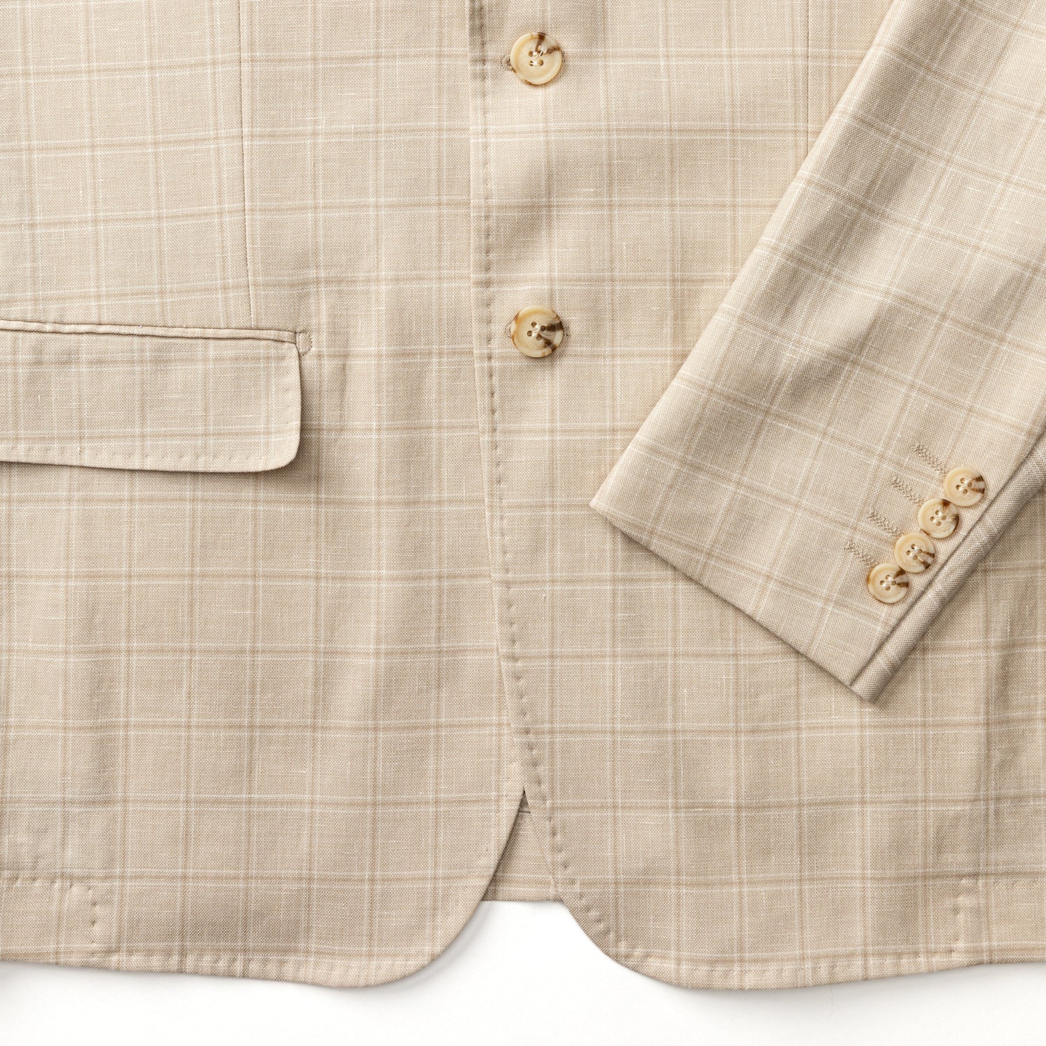 Hastings Plaid Sport Coat - Tan - Image 5