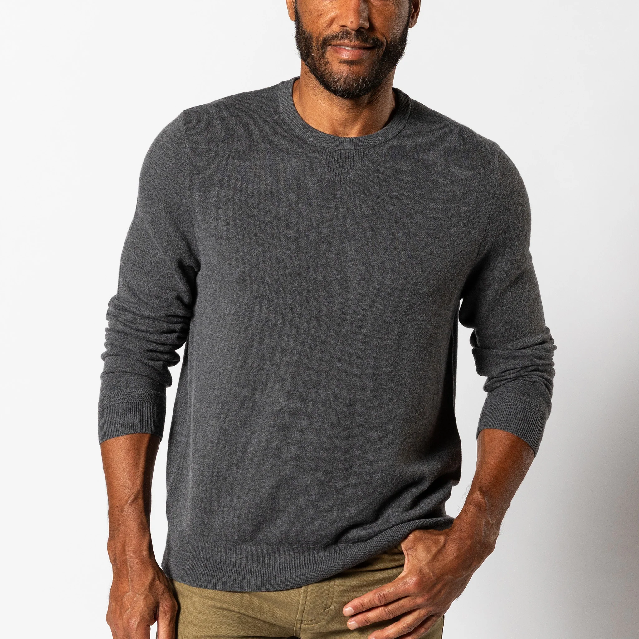 Henson Merino Crewneck Sweater- SALE - Image 2