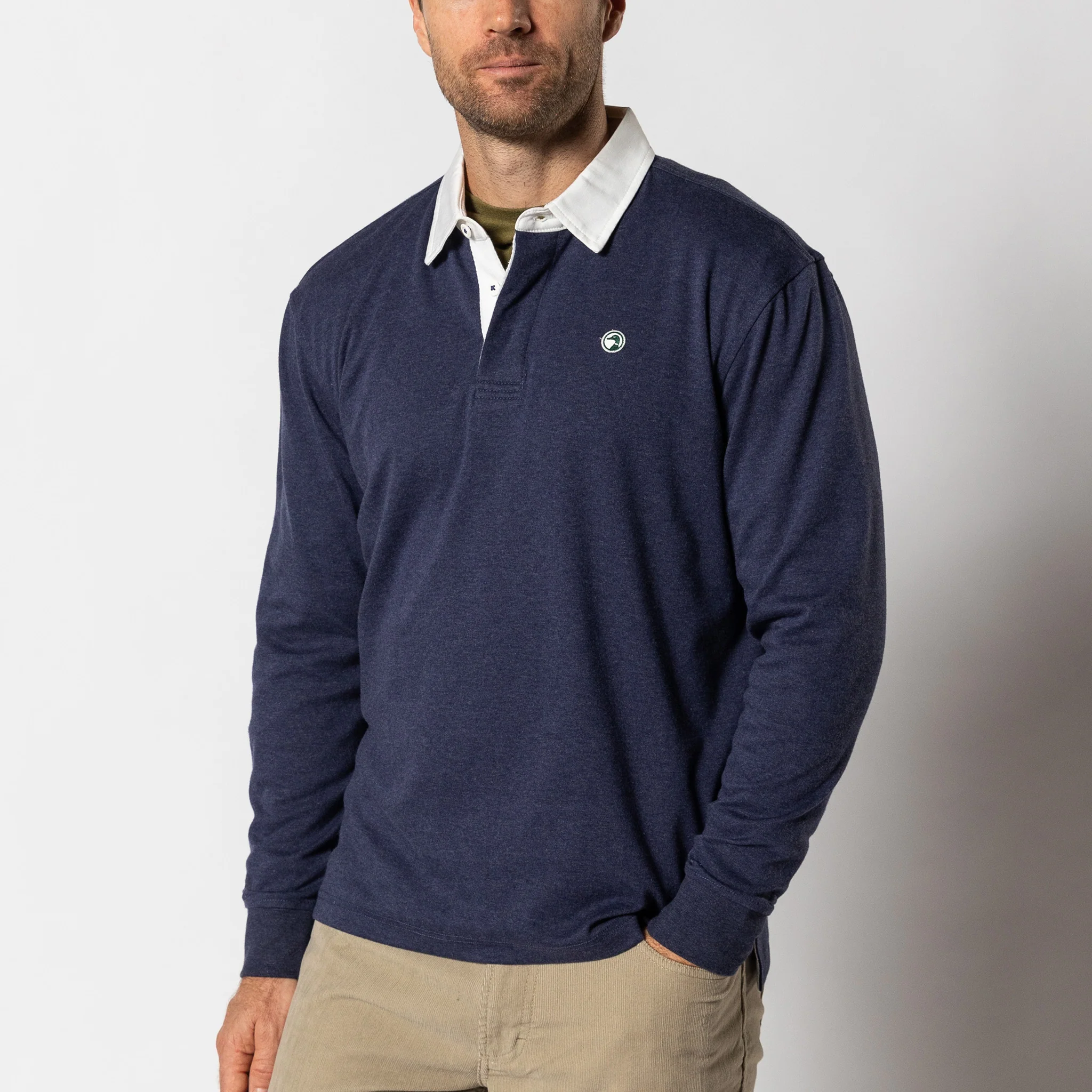 Legacy Heathered Rugby Shirt - Image 2