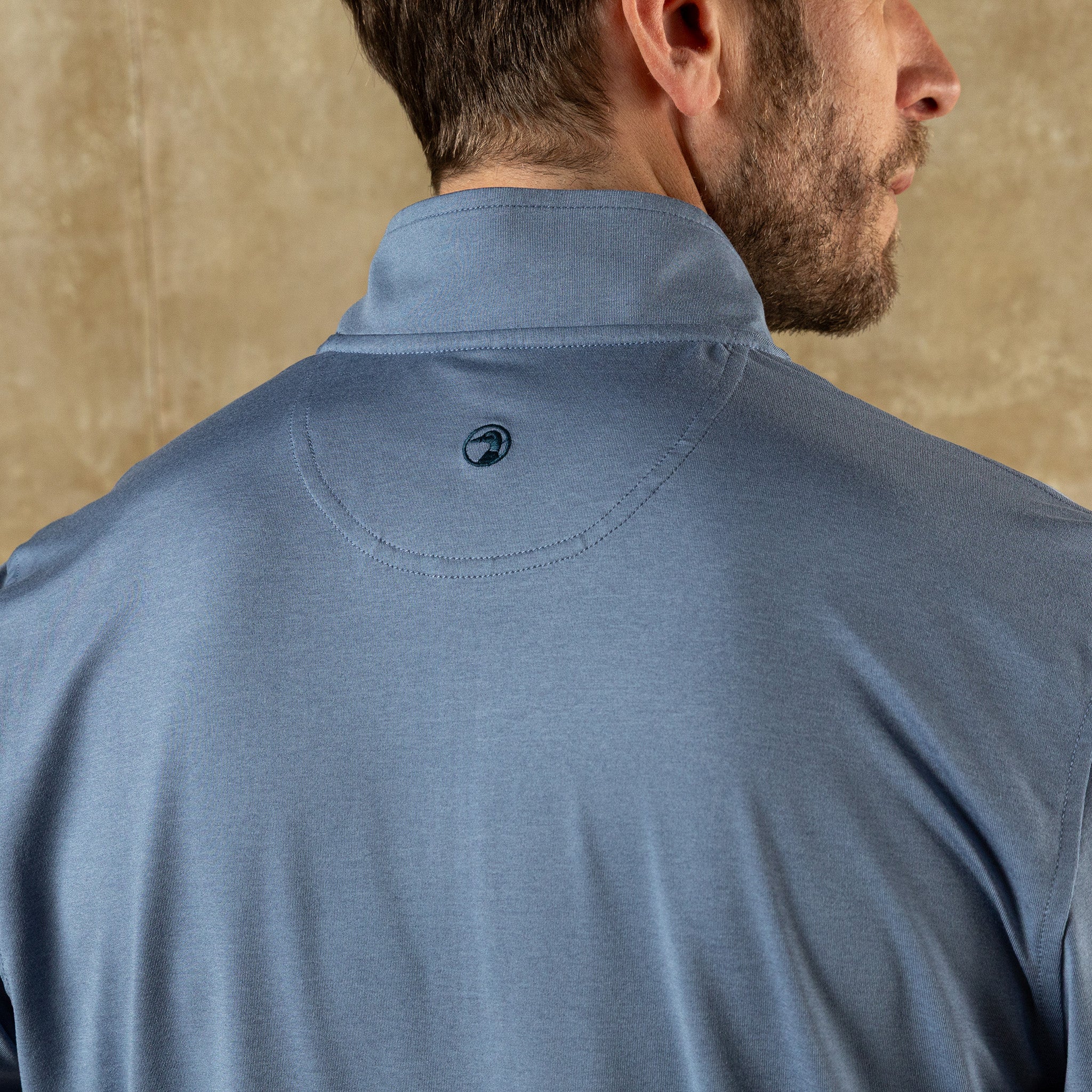 Long Drive Performance 1/4 Zip Pullover - Chambray Blue Heather - Image 2