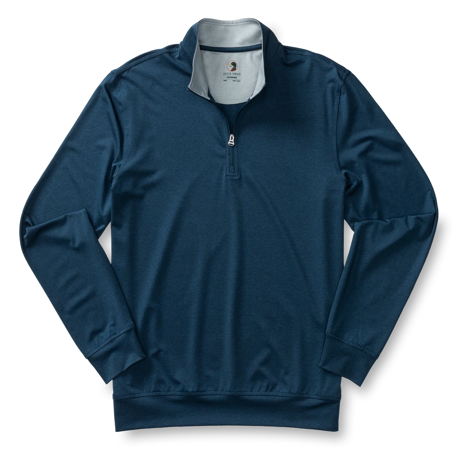 Long Drive Performance 1/4 Zip Pullover - Mallard Blue Heather - Image 3