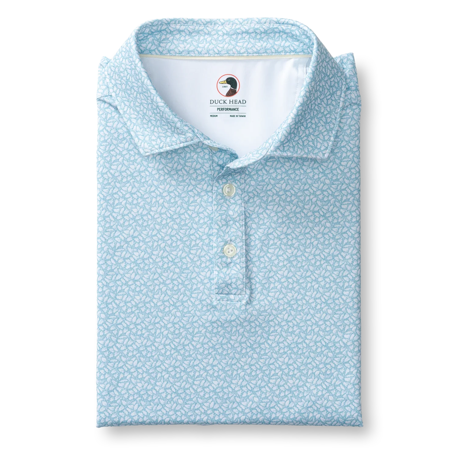 Long Drive Performance Polo - Bay Floral Print - Sky Blue - Image 3