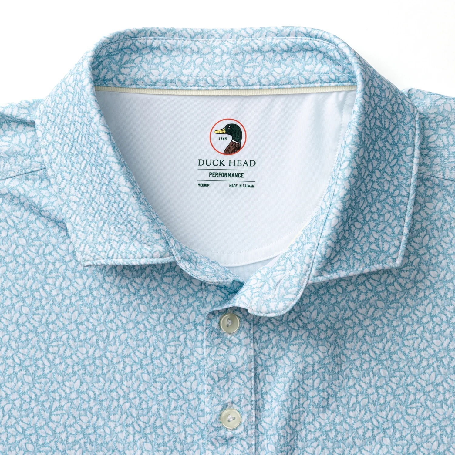 Long Drive Performance Polo - Bay Floral Print - Sky Blue - Image 4