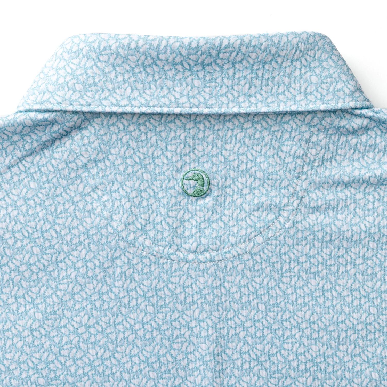 Long Drive Performance Polo - Bay Floral Print - Sky Blue - Image 5
