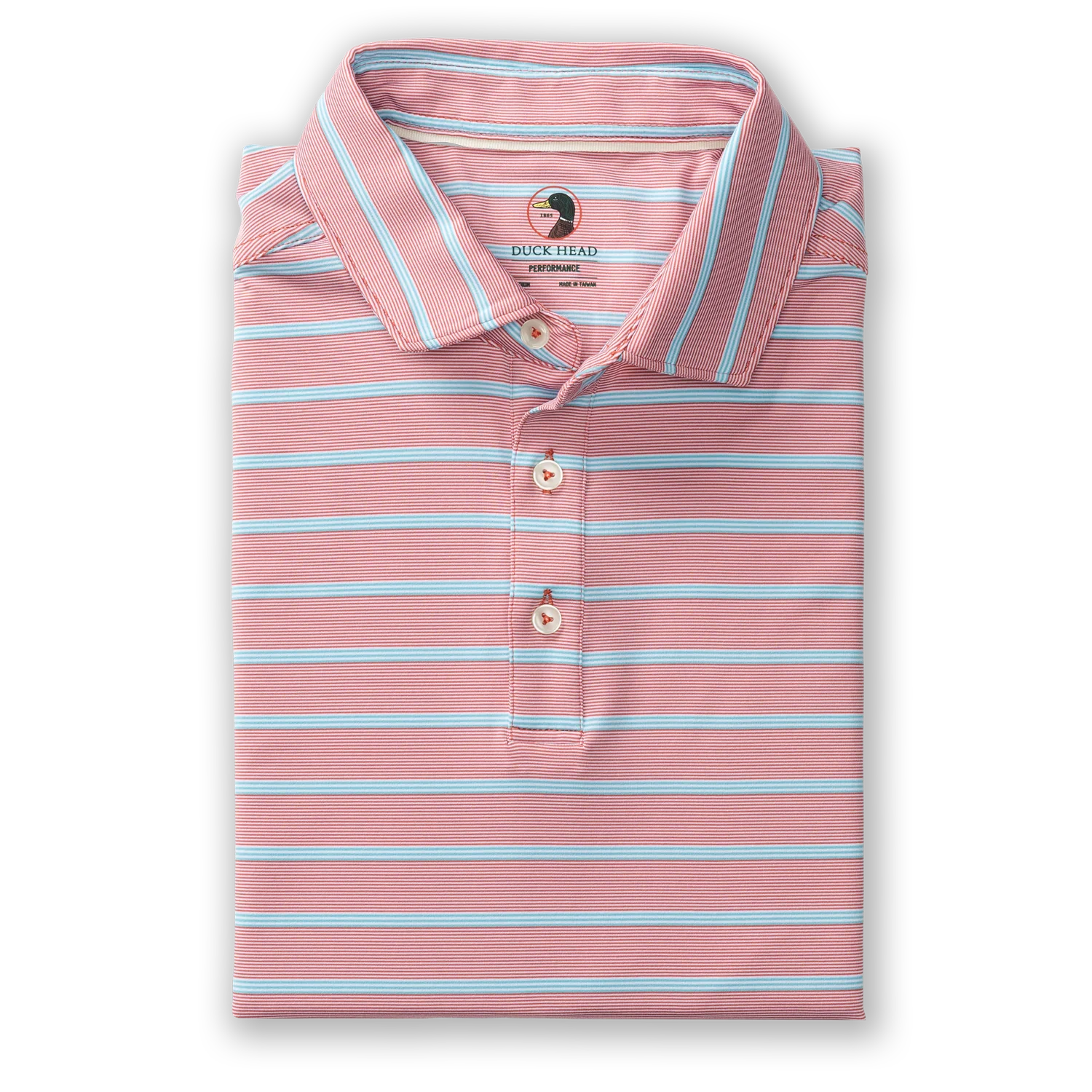 Long Drive Performance Polo - Eldred Stripe - Rosewood - Image 3