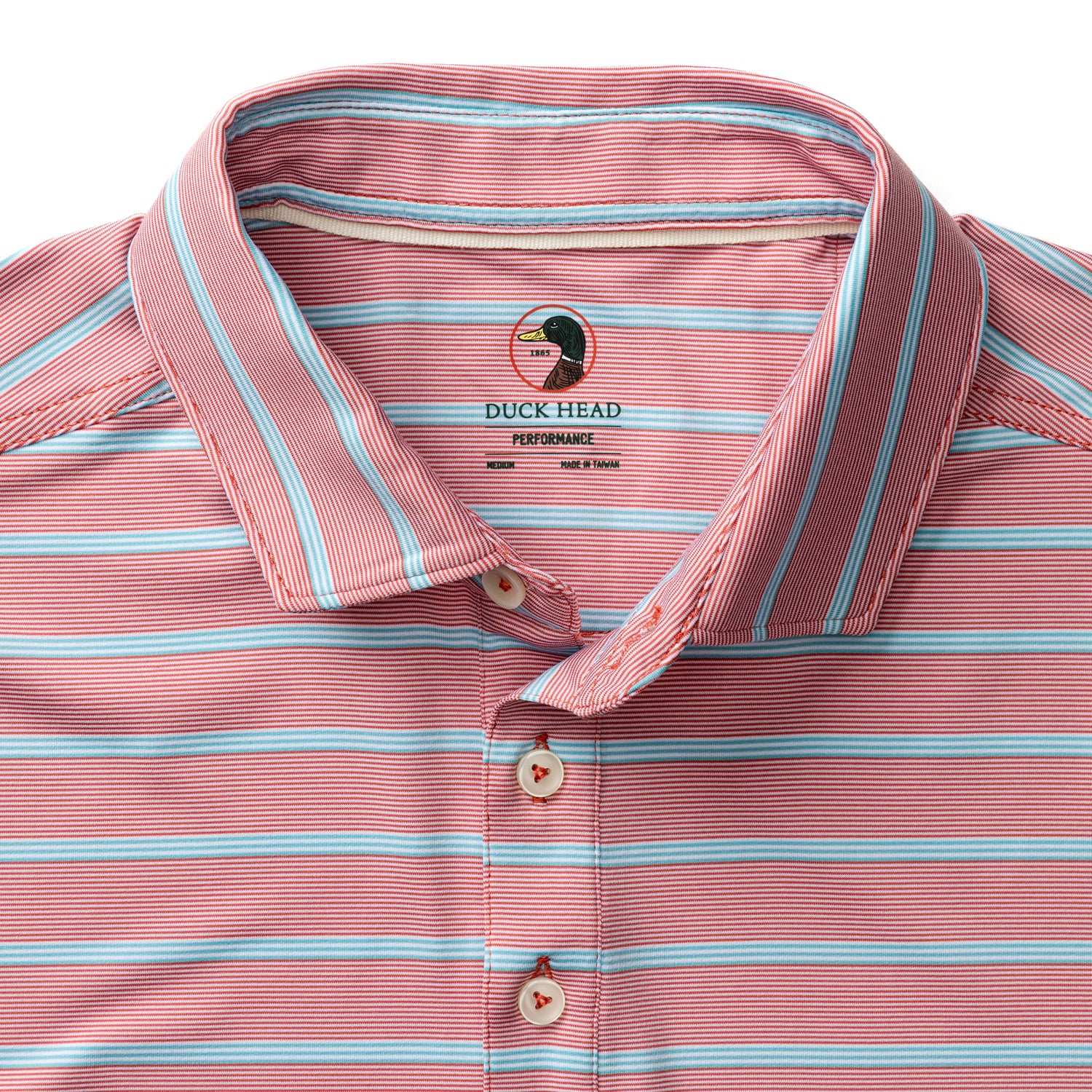 Long Drive Performance Polo - Eldred Stripe - Rosewood - Image 4